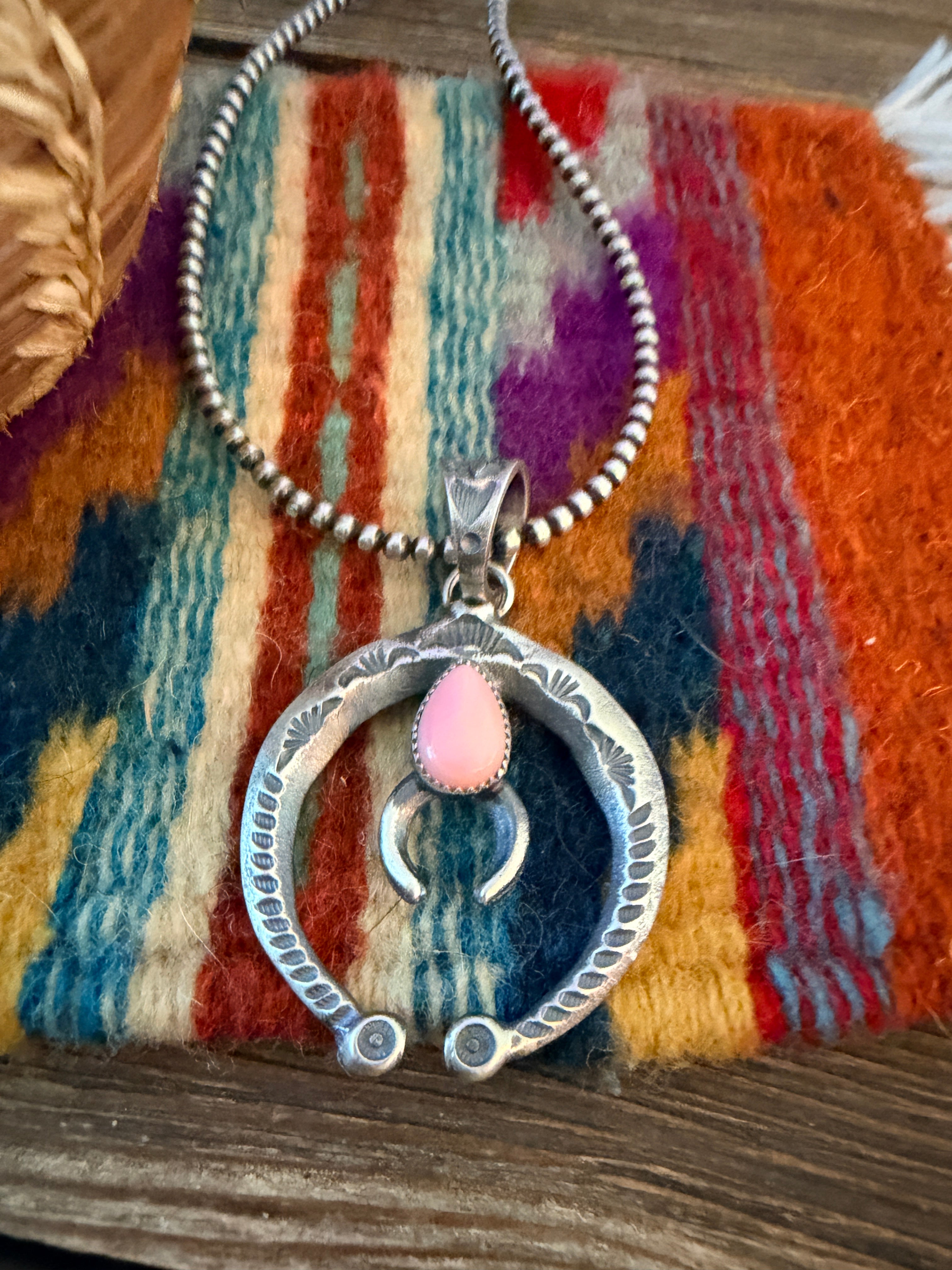 Handcrafted Sterling Silver & Queen Pink Naja Pendant by Kevin Billah