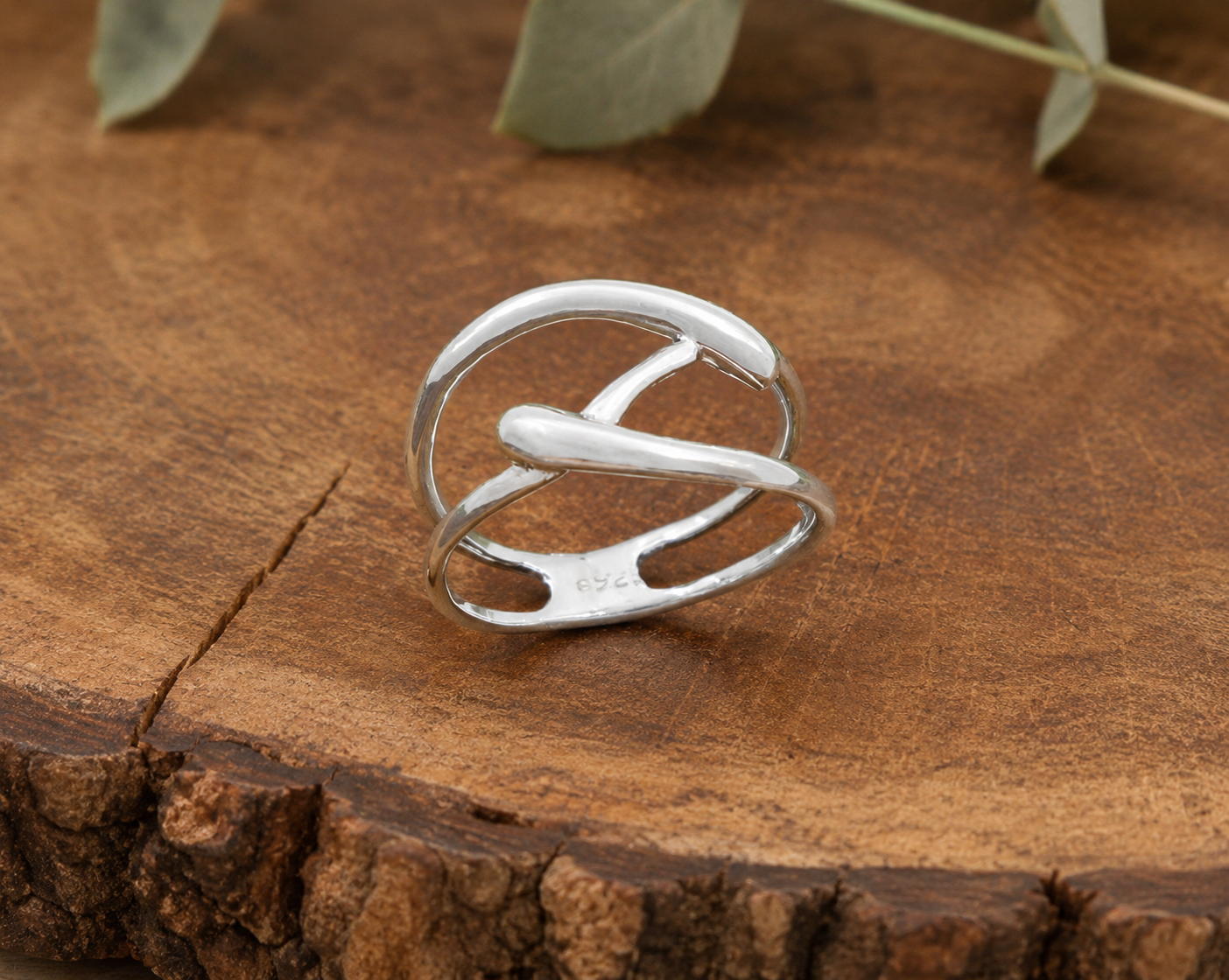 Dainty Two Strand Sterling Silver Ring