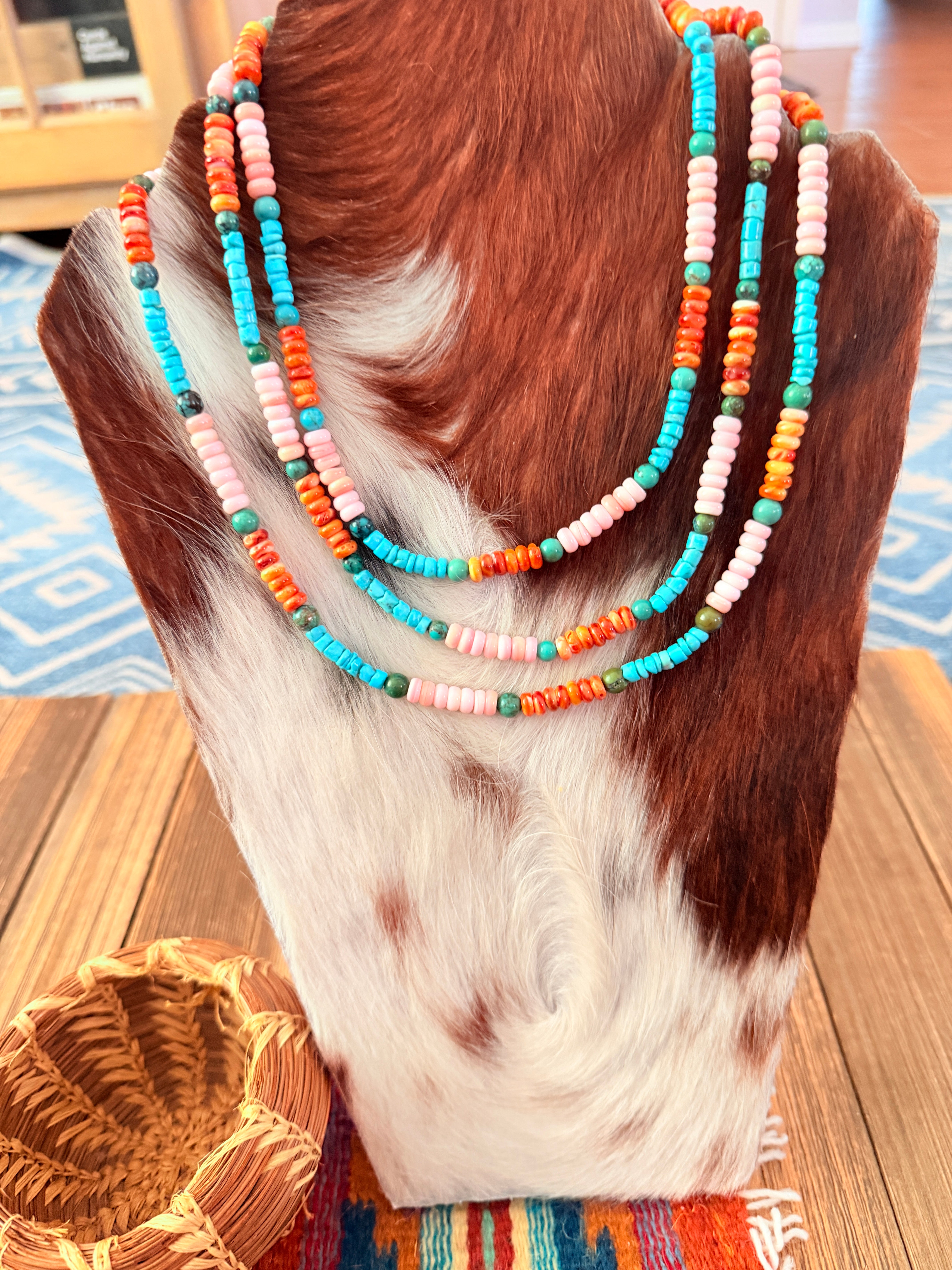 Handcrafted Multi Stone & Sterling Silver Beaded Necklace