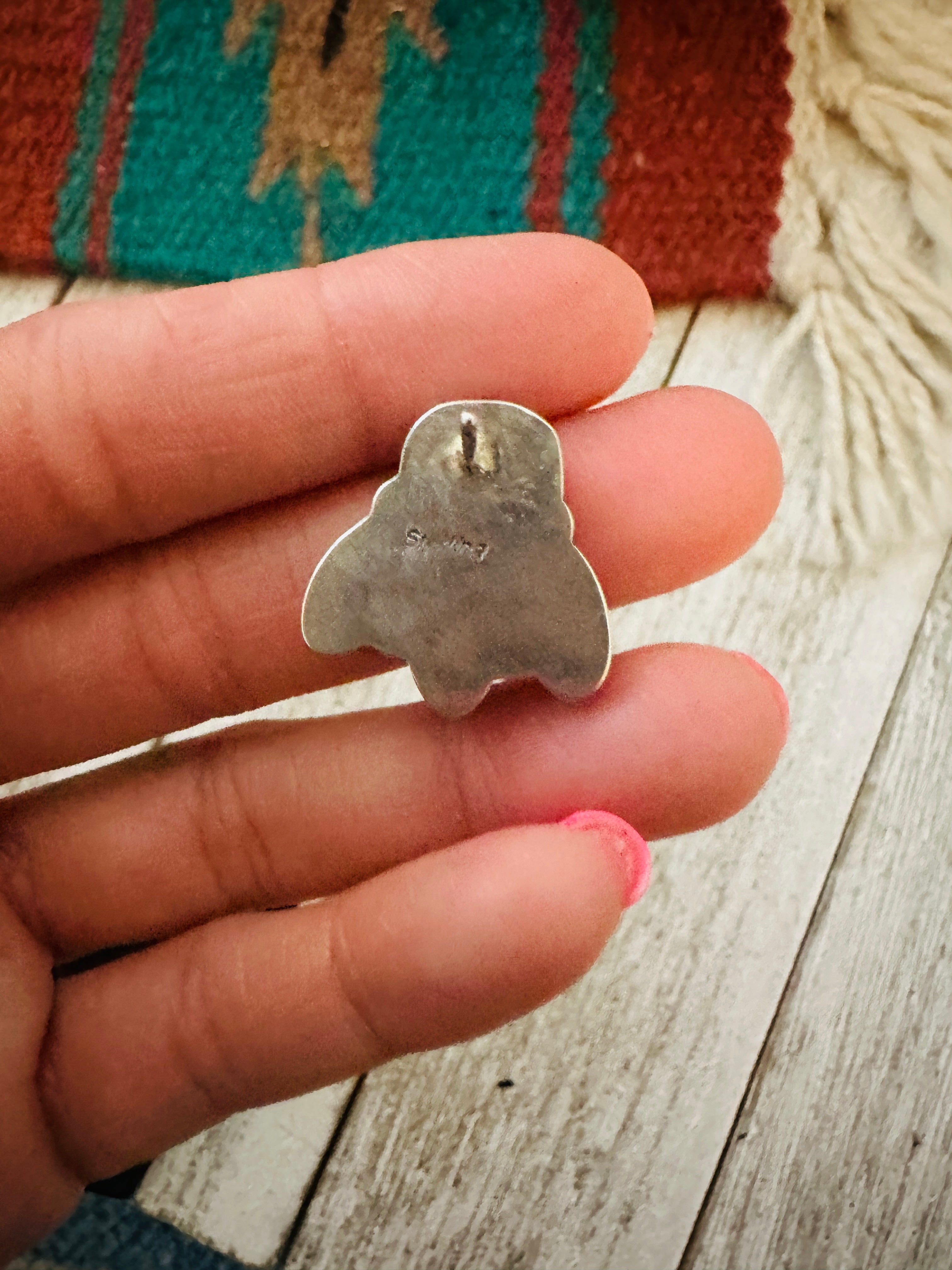 Handcrafted Sterling Silver & Queen Pink Conch Cluster Post Earrings