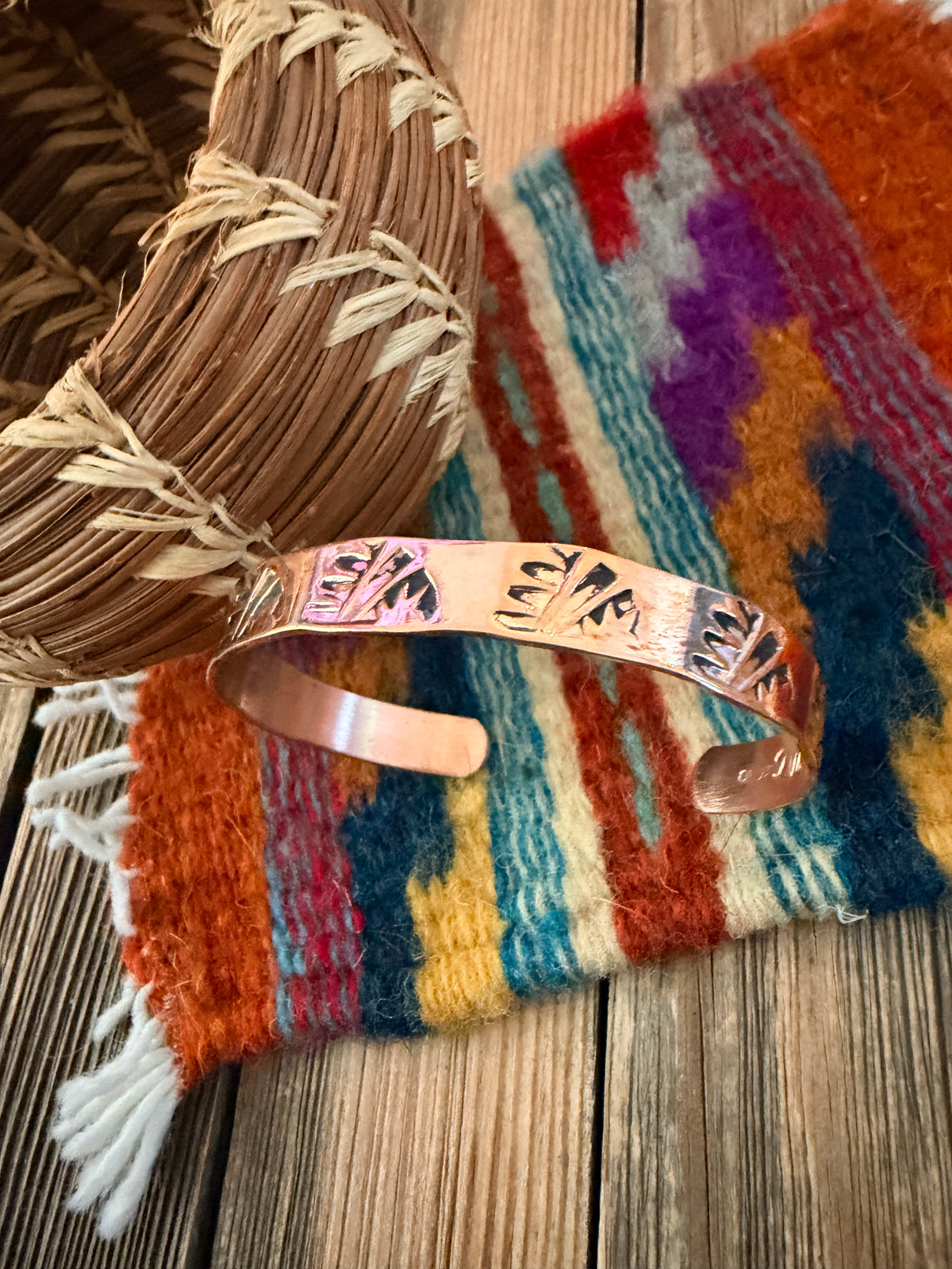 Handcrafted Copper Bear Paw Cuff Bracelet