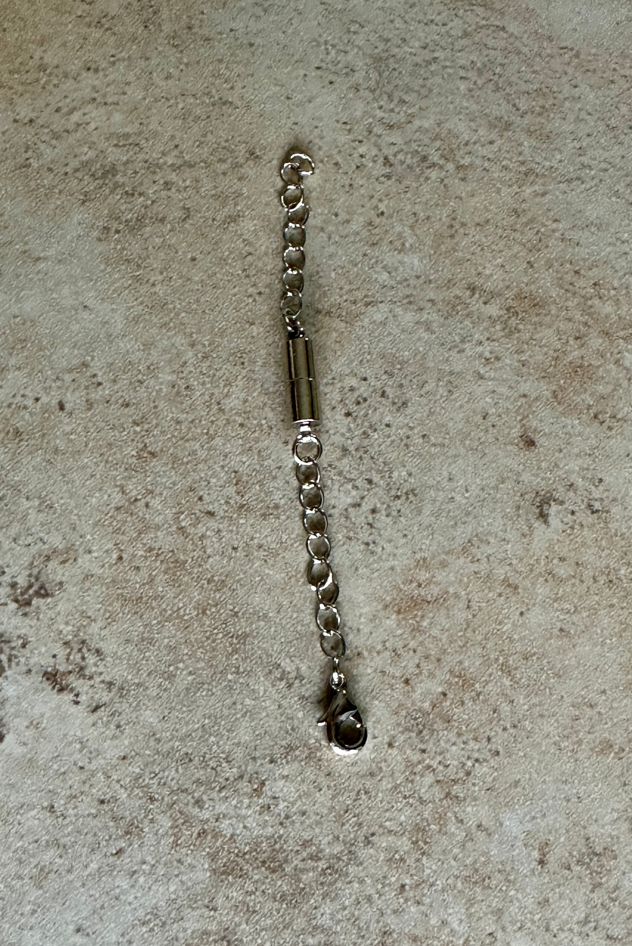 Magnetic Necklace Extender- Silver Color