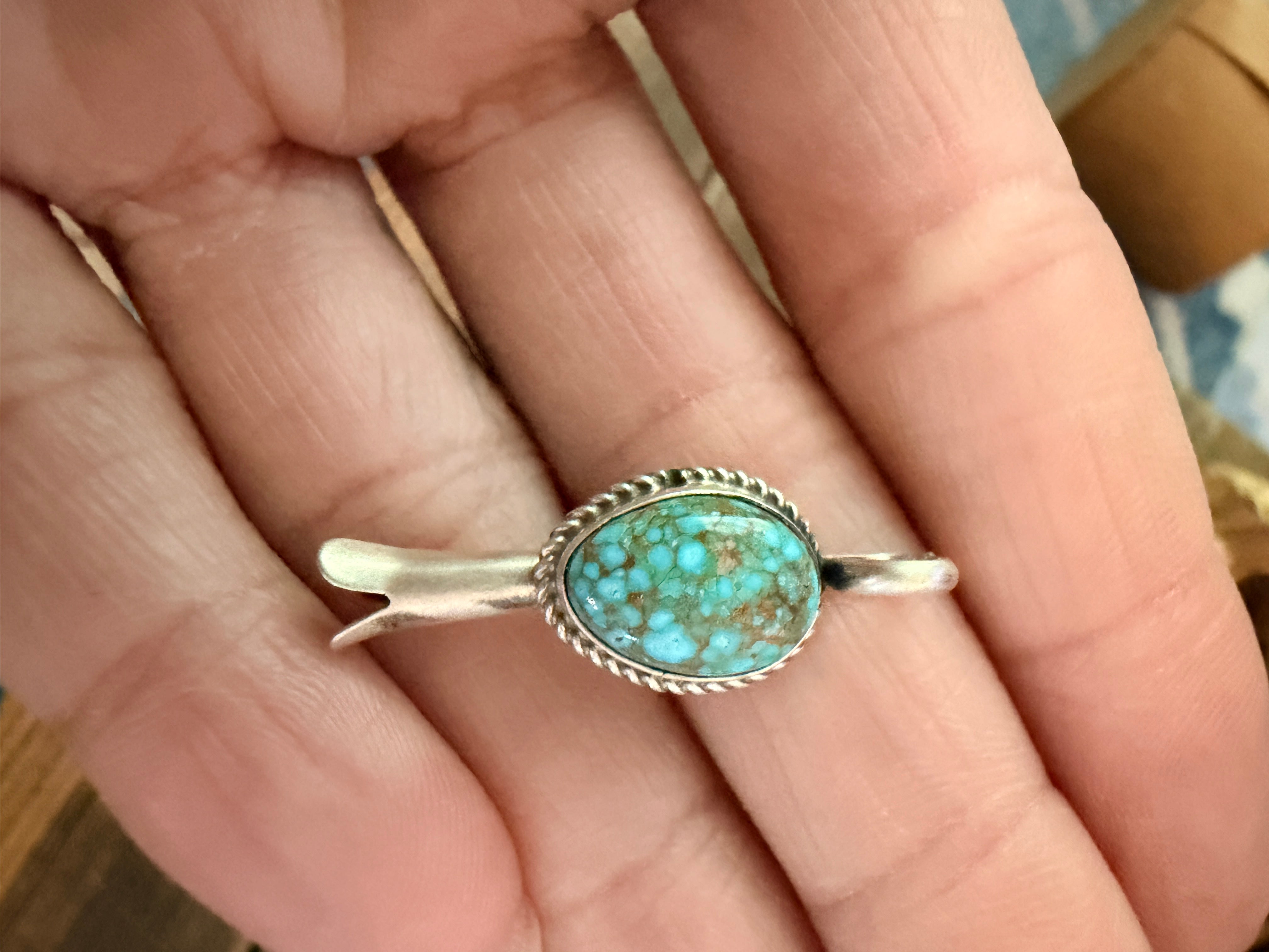 Handcrafted Sterling Silver & Turquoise Blossom Pendant