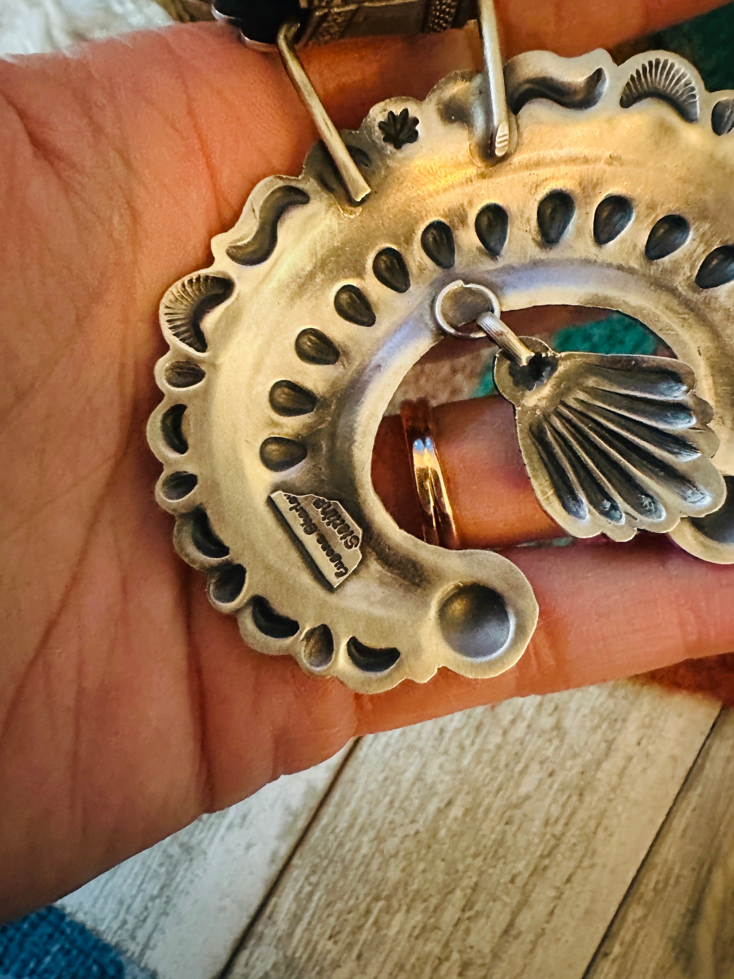 Handcrafted Sterling Silver Naja Pendant by Eugene Charley