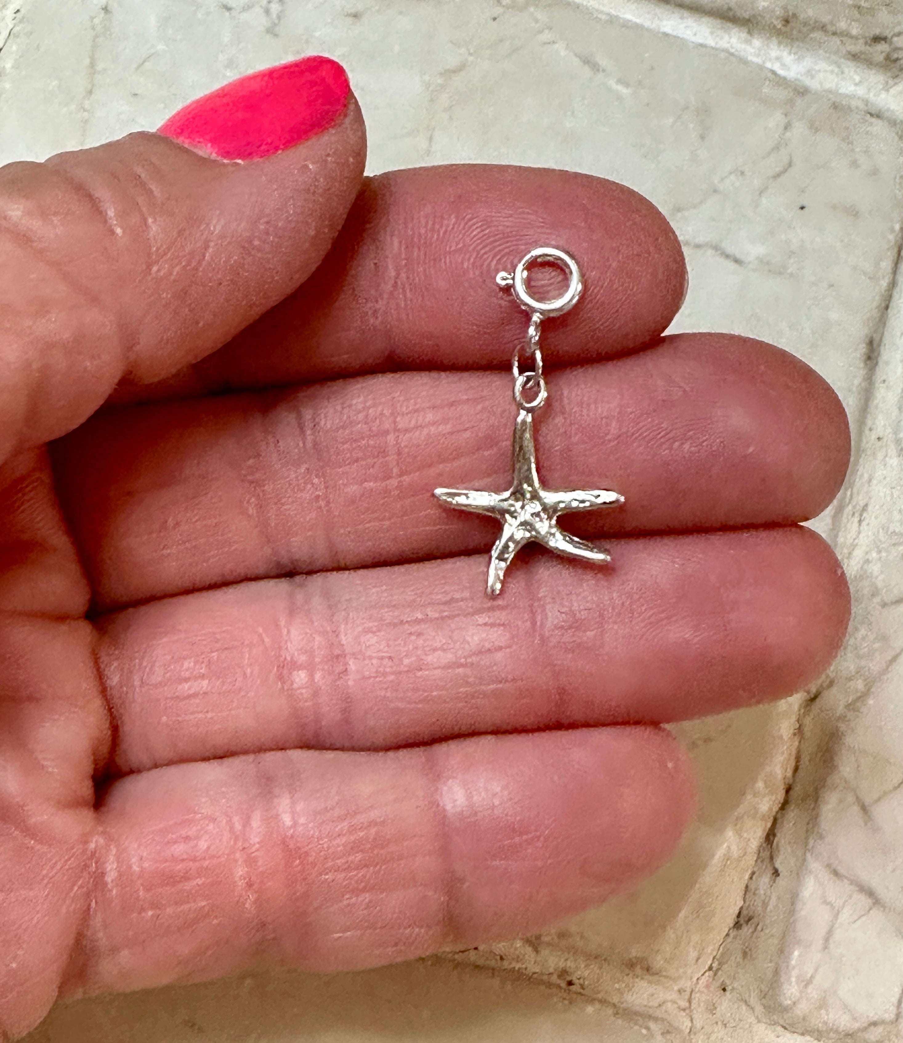 Sterling Silver Starfish Charm