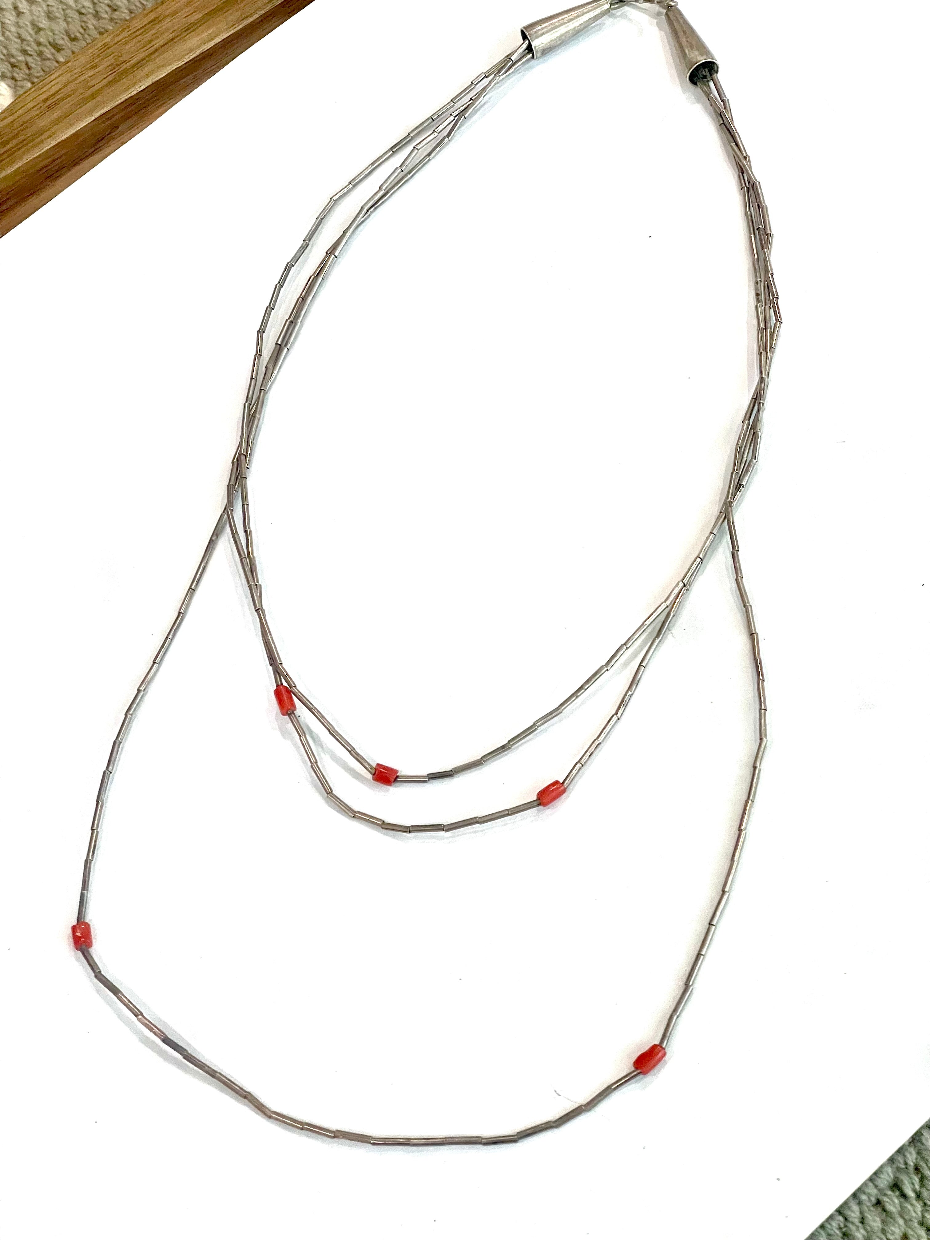 The Bijoux Vault Vintage 3 Strand Beaded Necklace