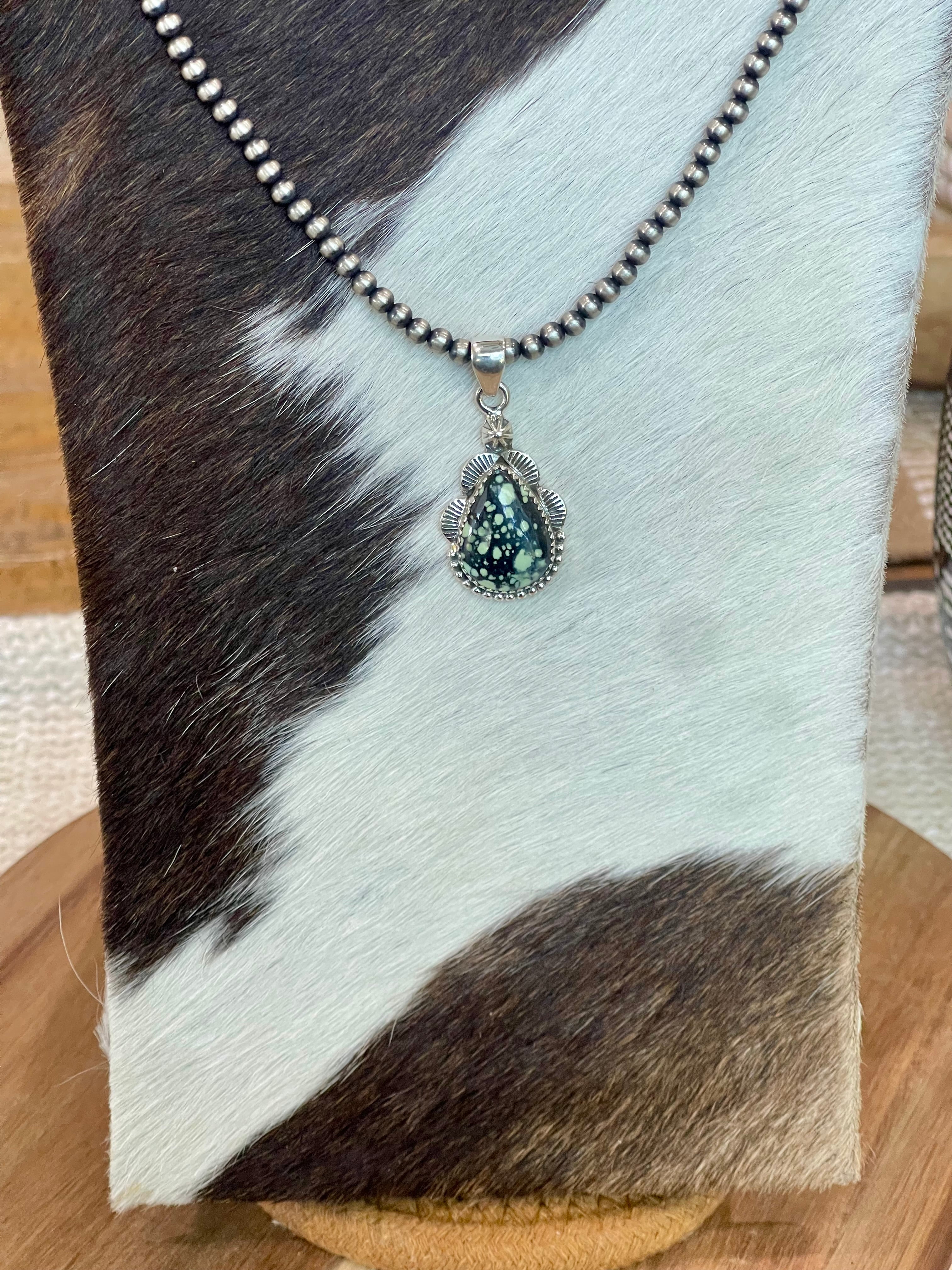 Handcrafted Sterling Silver & Variscite Pendant