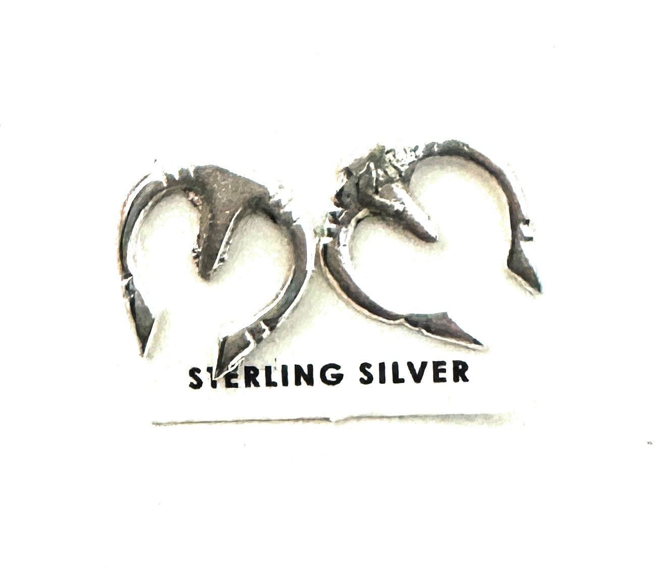 Handcrafted Sterling Silver Pearl Naja Stud Earrings