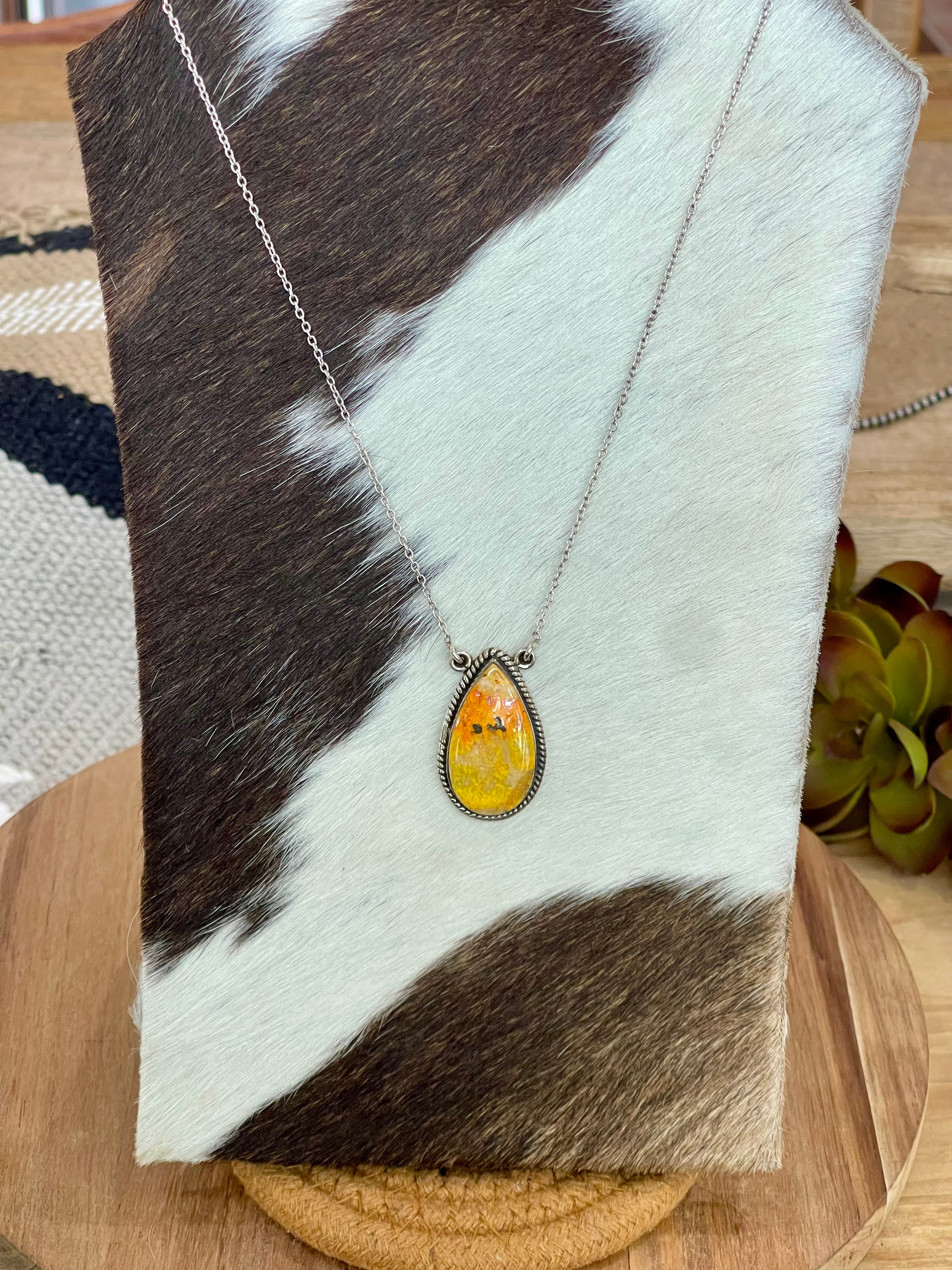 Handmade Sterling Silver & Bumble Bee Necklace
