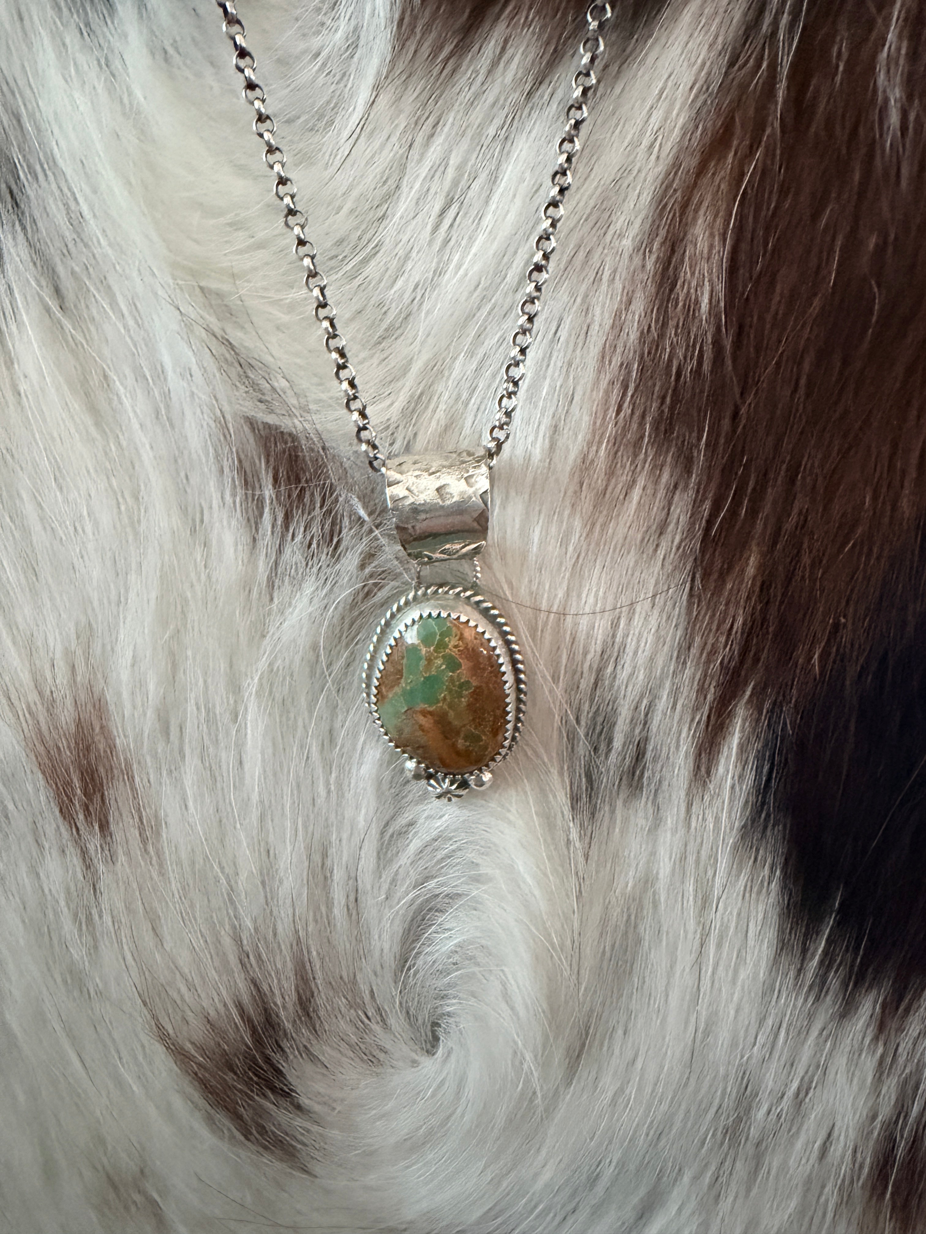 Handmade Sterling Silver & Turquoise Necklace