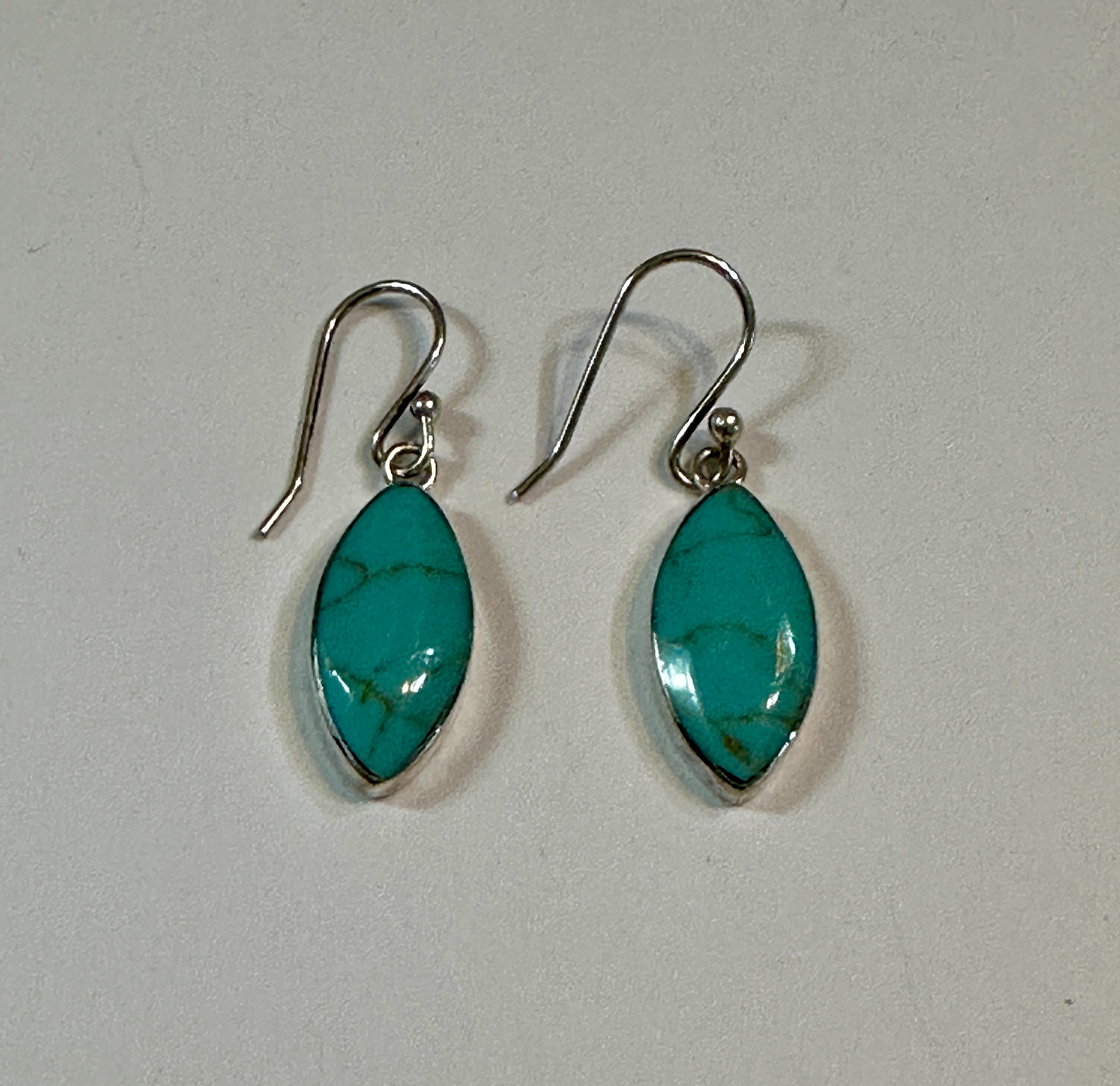 Petite Turquoise Marquise Earrings