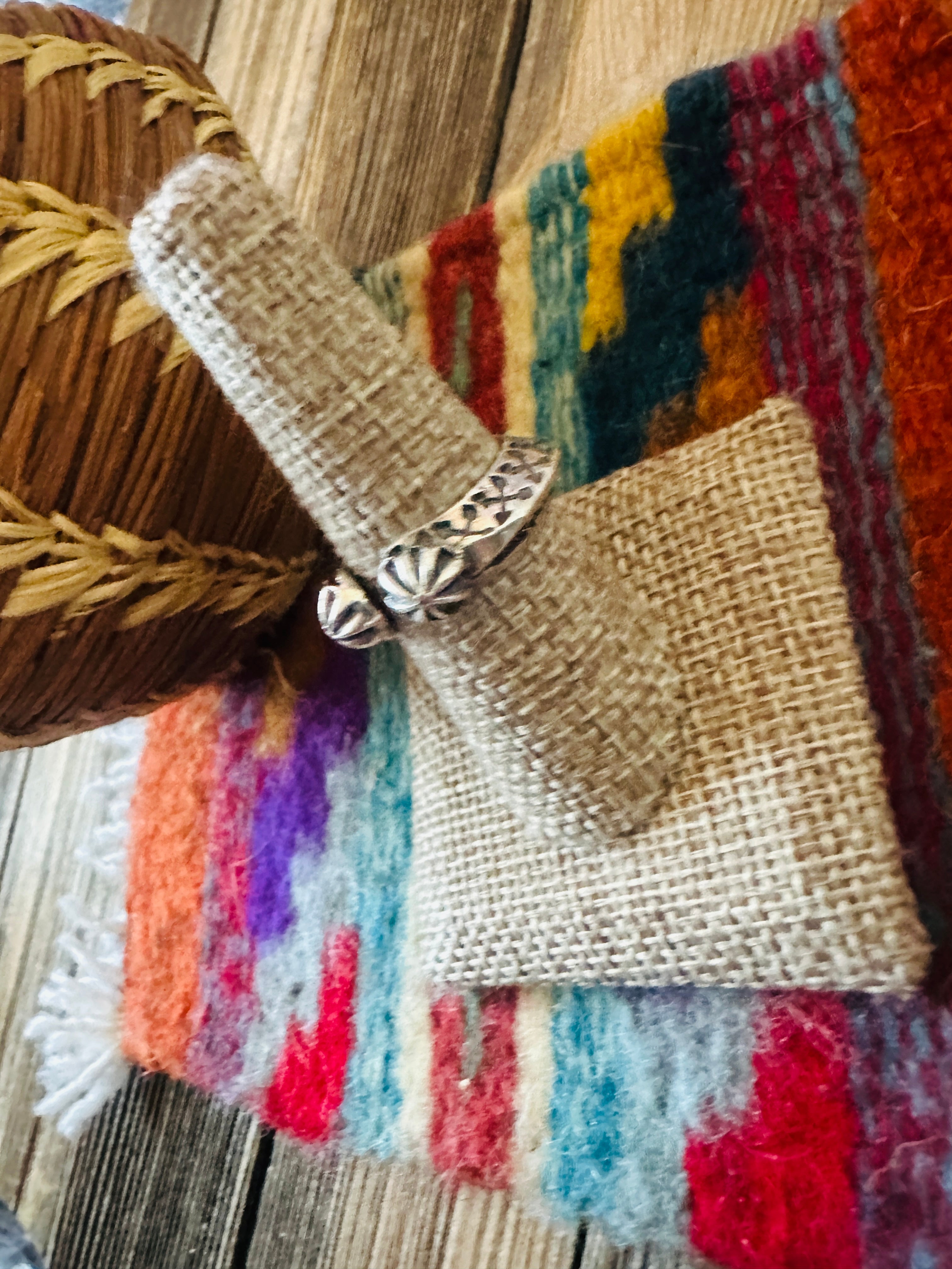 Handcrafted Sterling Silver Band Ring Size 10 by Sunshine Reeves