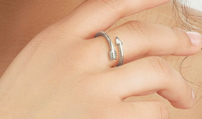 Sterling Silver Arrow Wrap Ring