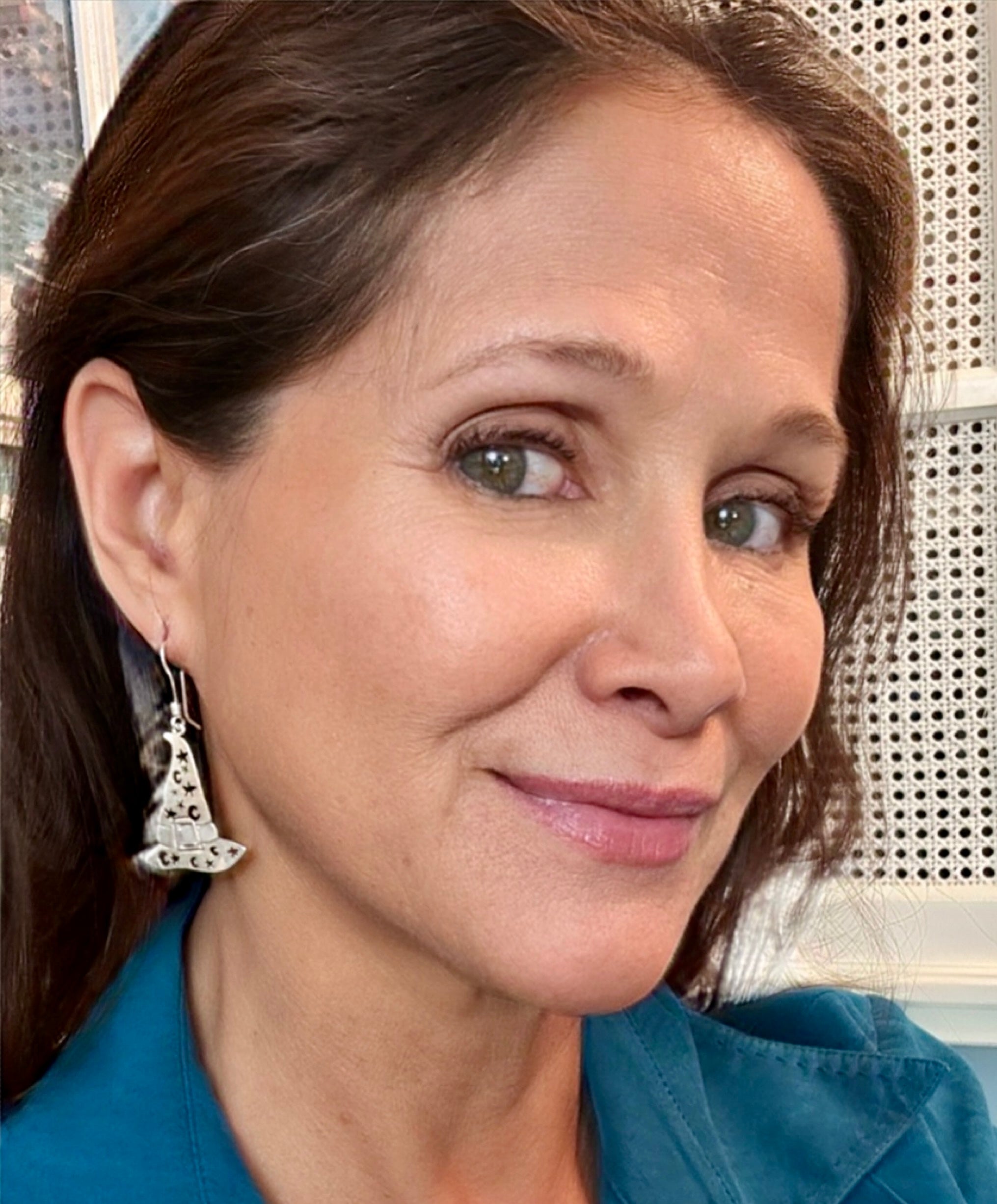 Witch’s Hat on Hook Sterling Silver Earrings