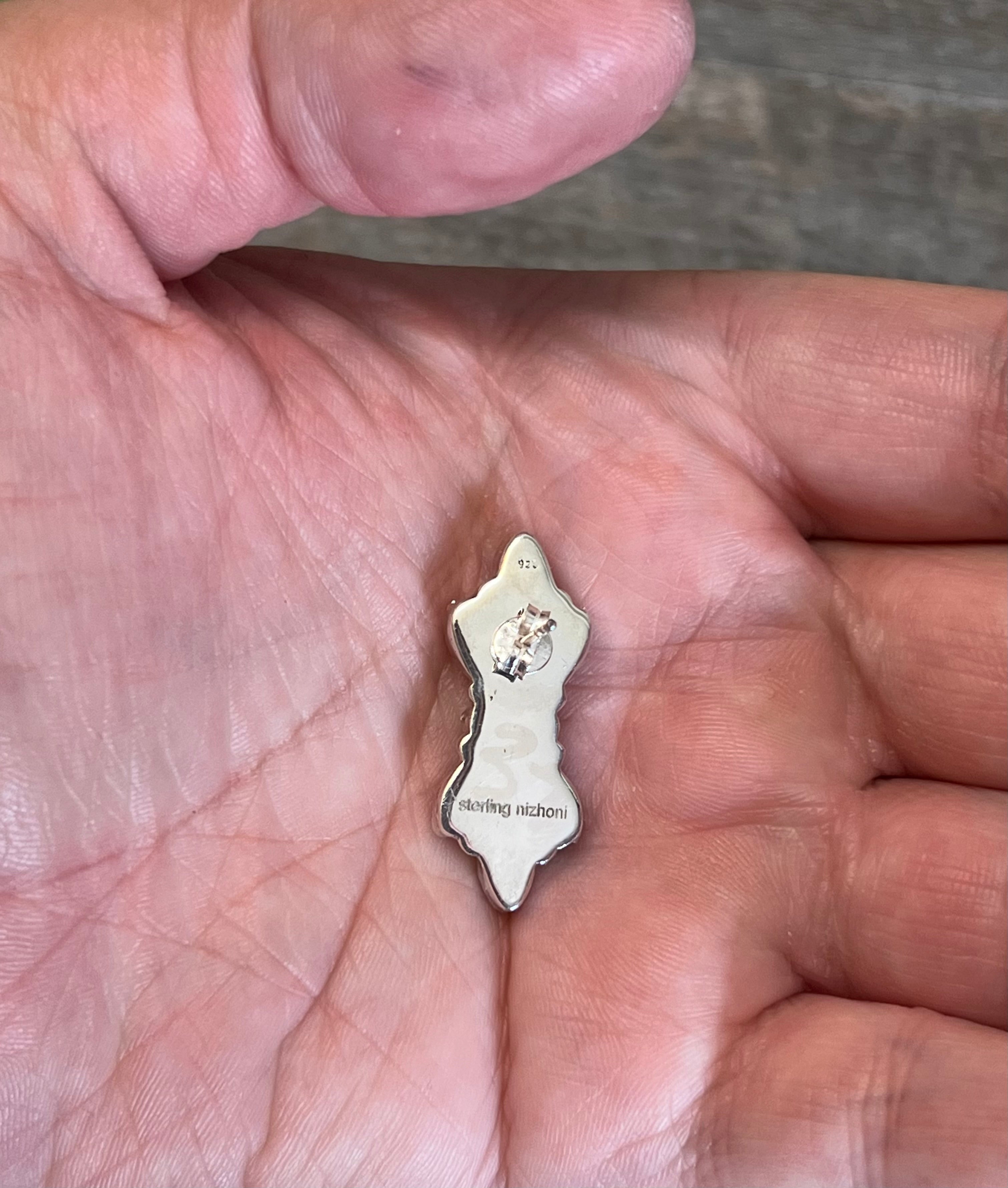 Handmade Mother Of Pearl Cluster Sterling Silver Post Earrings