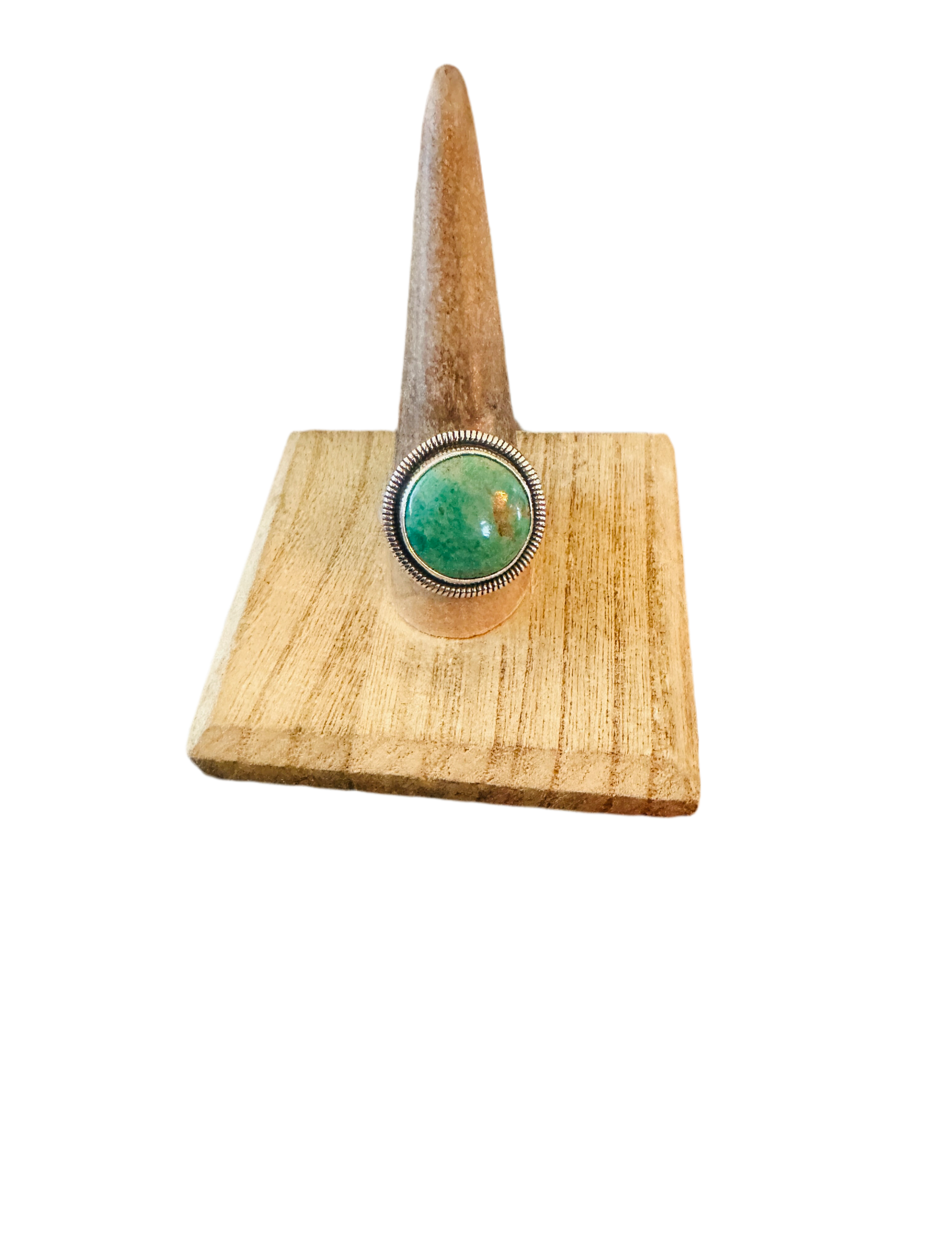 Handcrafted Sterling Silver & Turquoise Ring by Wydell Billie