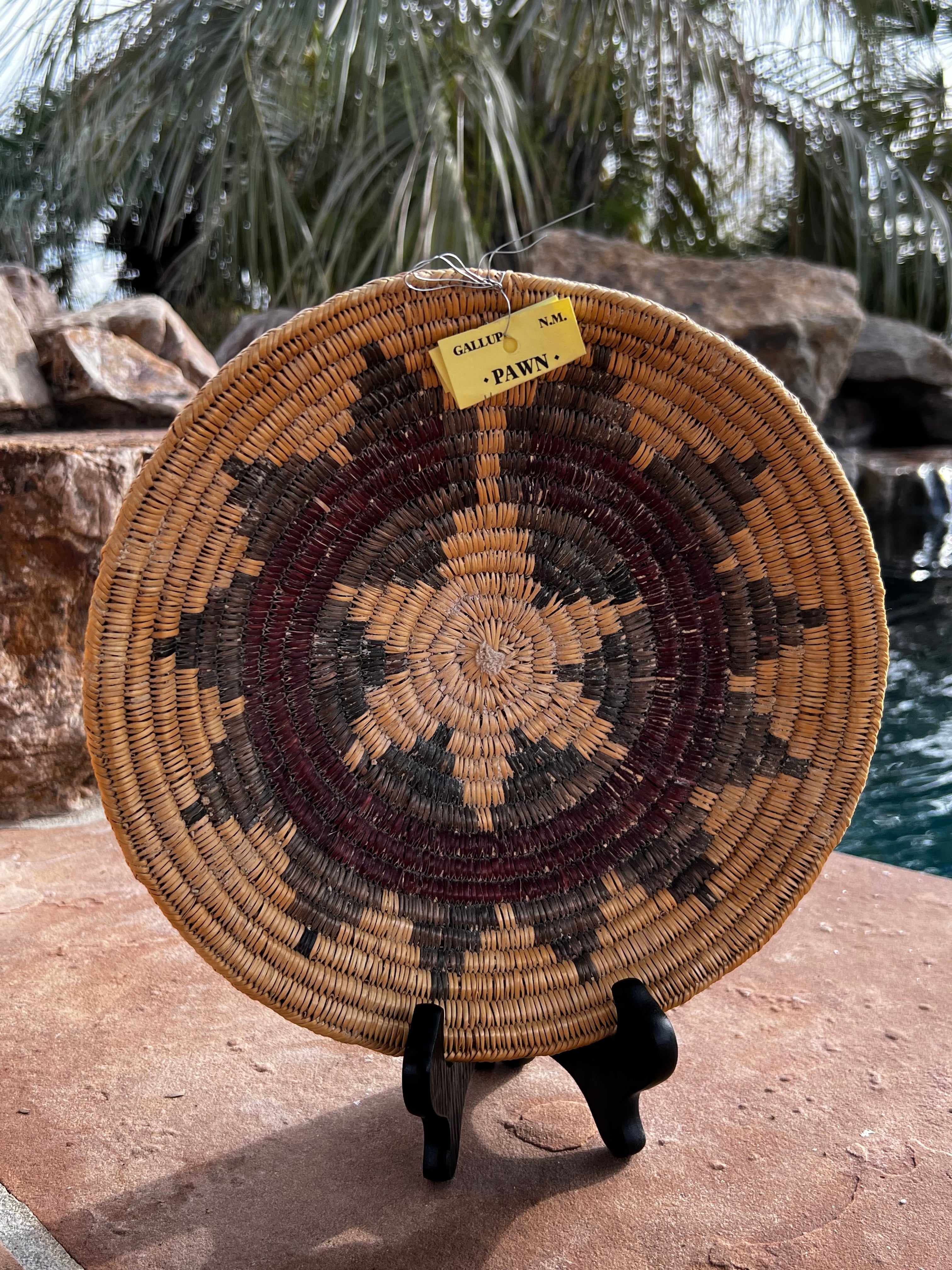 Old Pawn Handcrafted Woven Basket #3