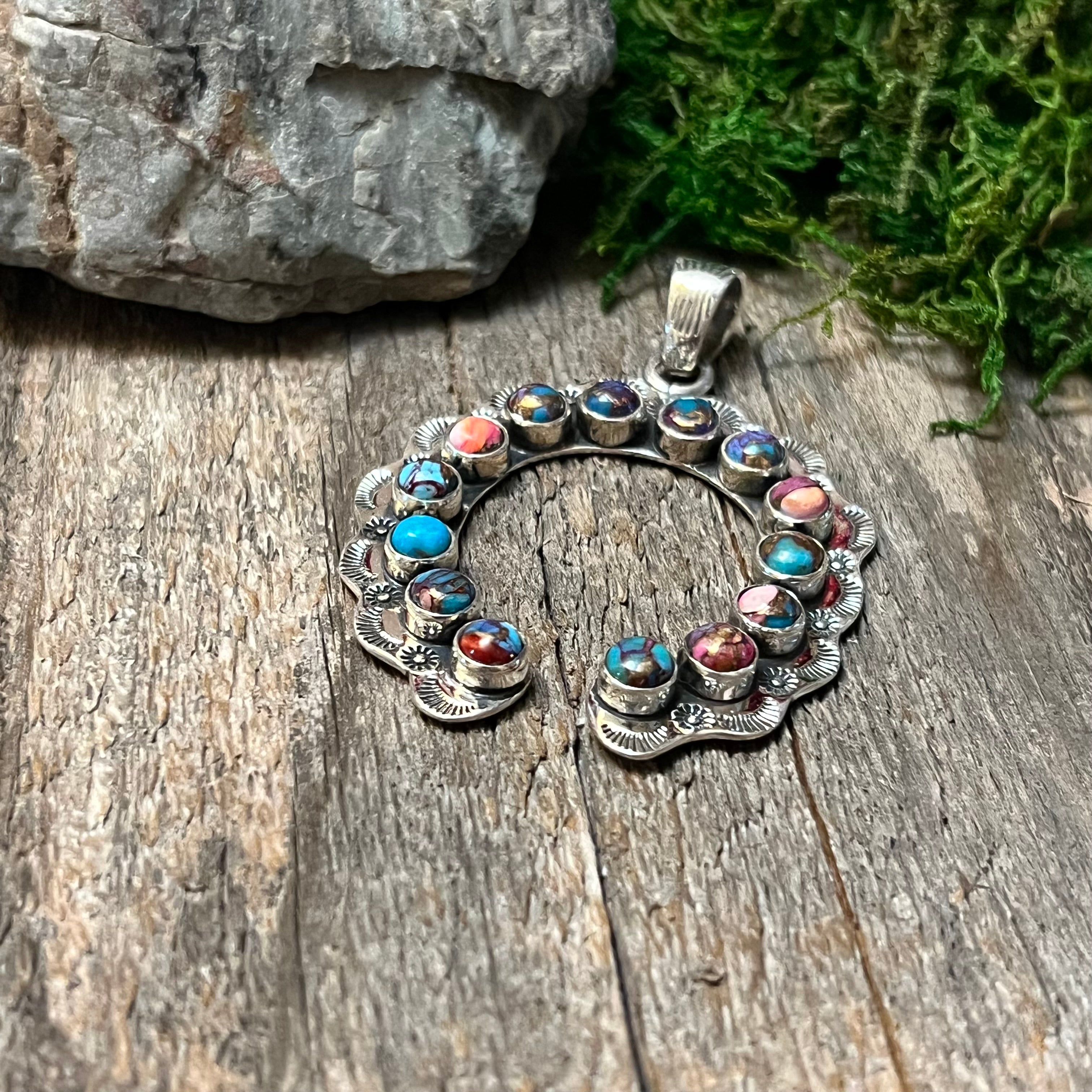 Handmade Sterling Silver Pink Dream Naja Pendant