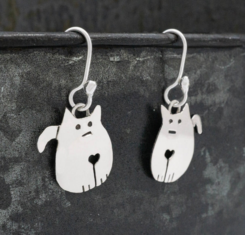Fat Cat Earrings