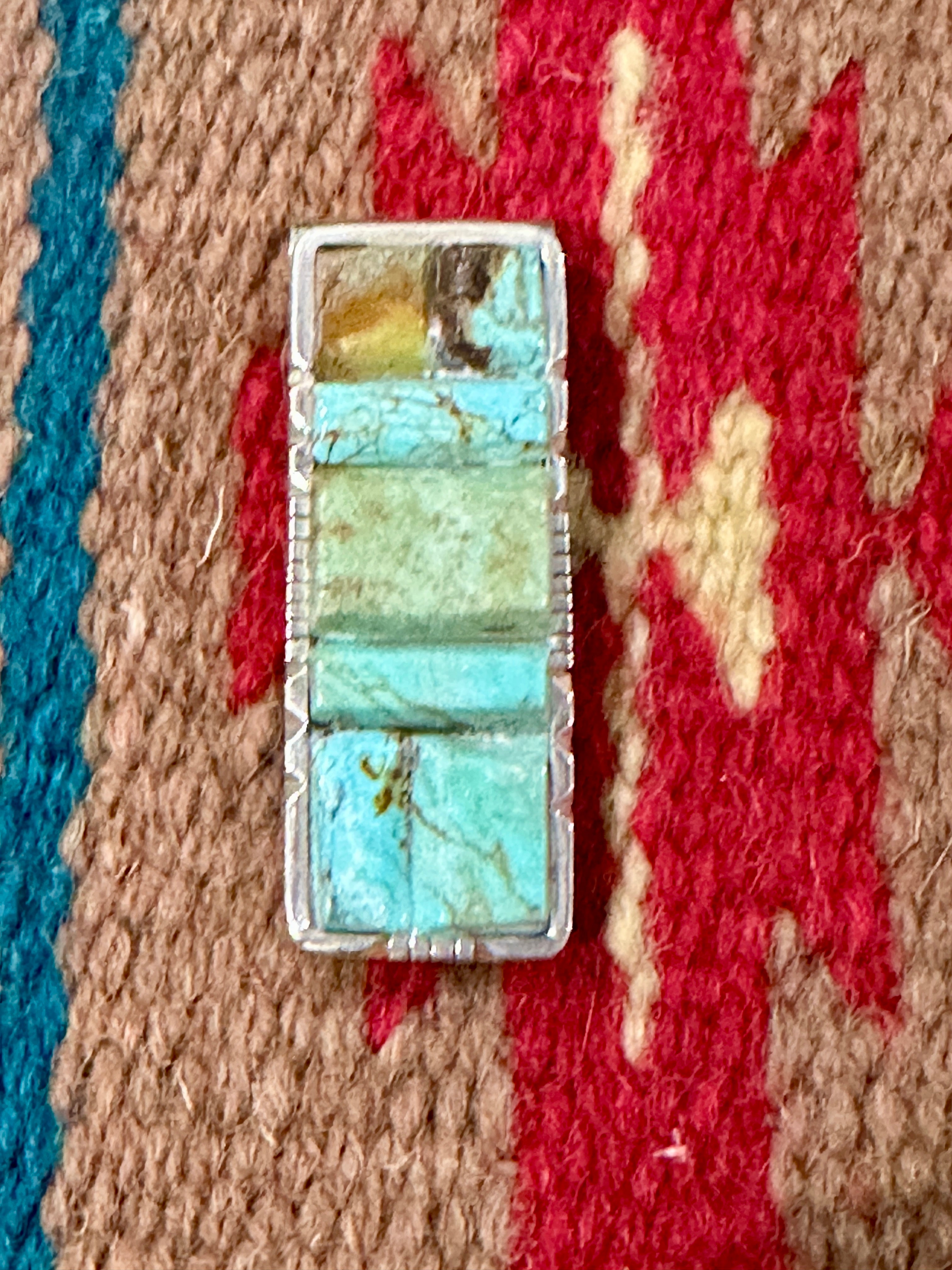 Handcrafted Turquoise & Sterling Silver Inlay Money Clip