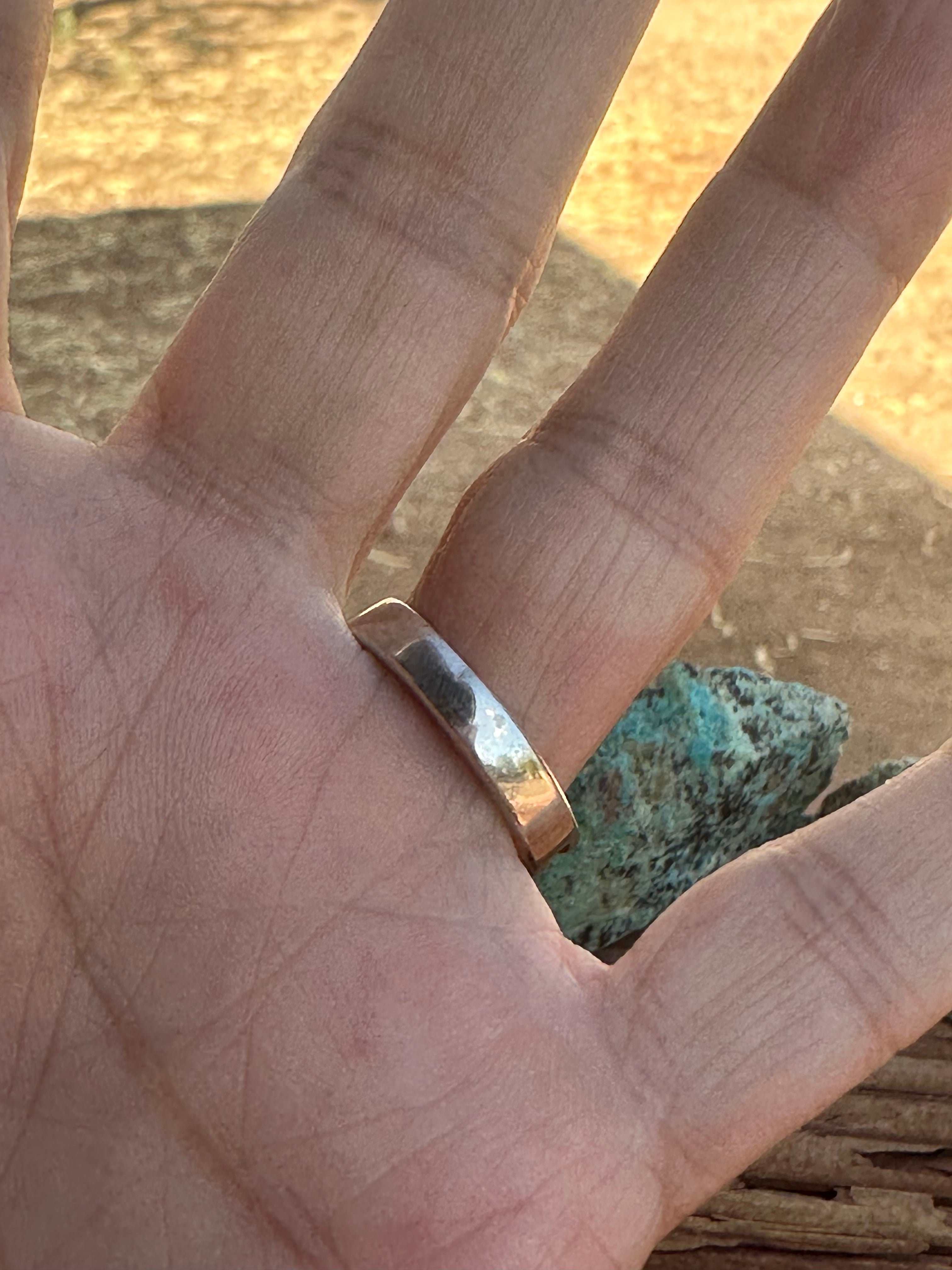 Handcrafted Pink Dream Triangle Stacker Ring