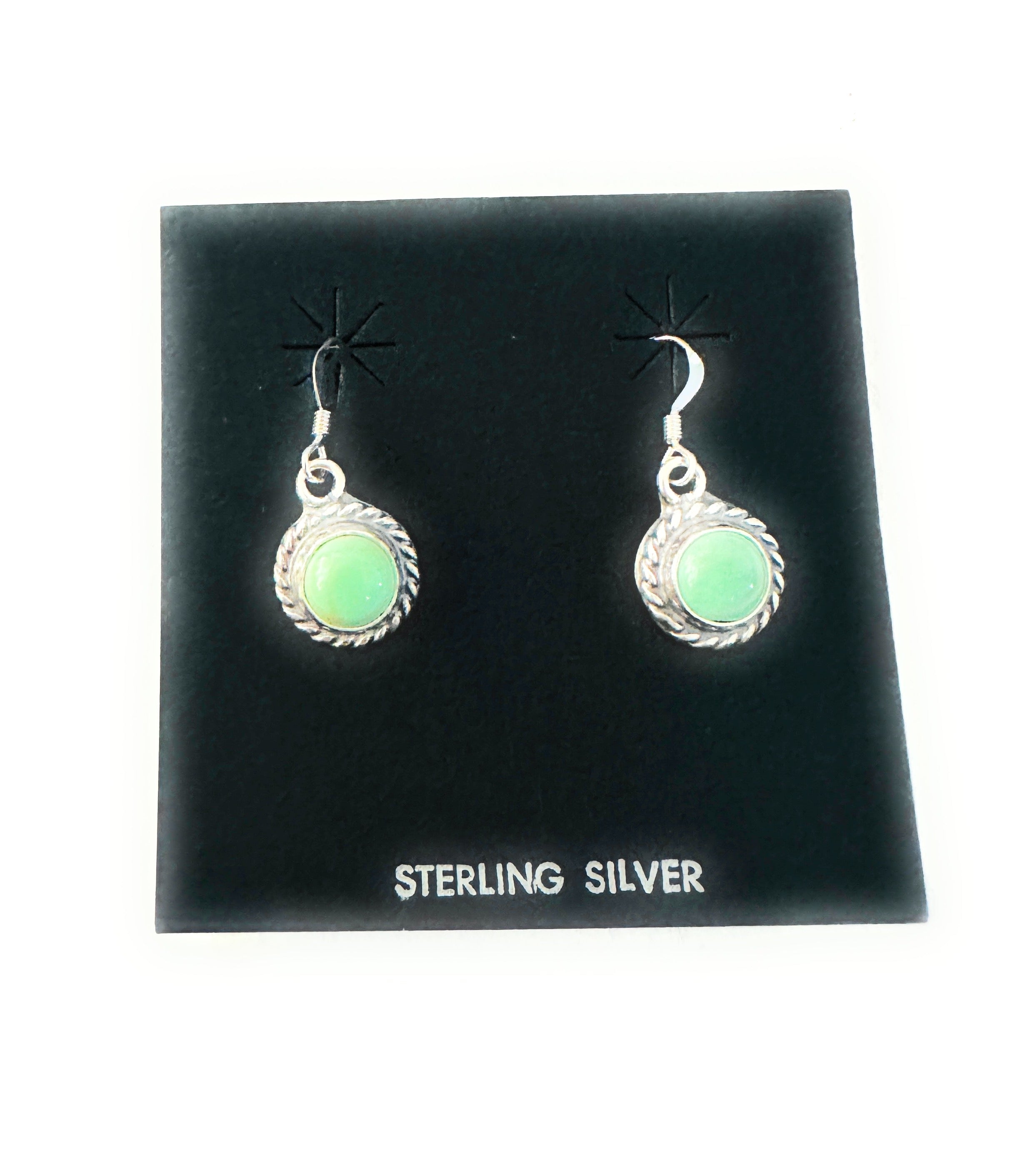 Handcrafted Turquoise and Sterling Silver Dangle Earrings