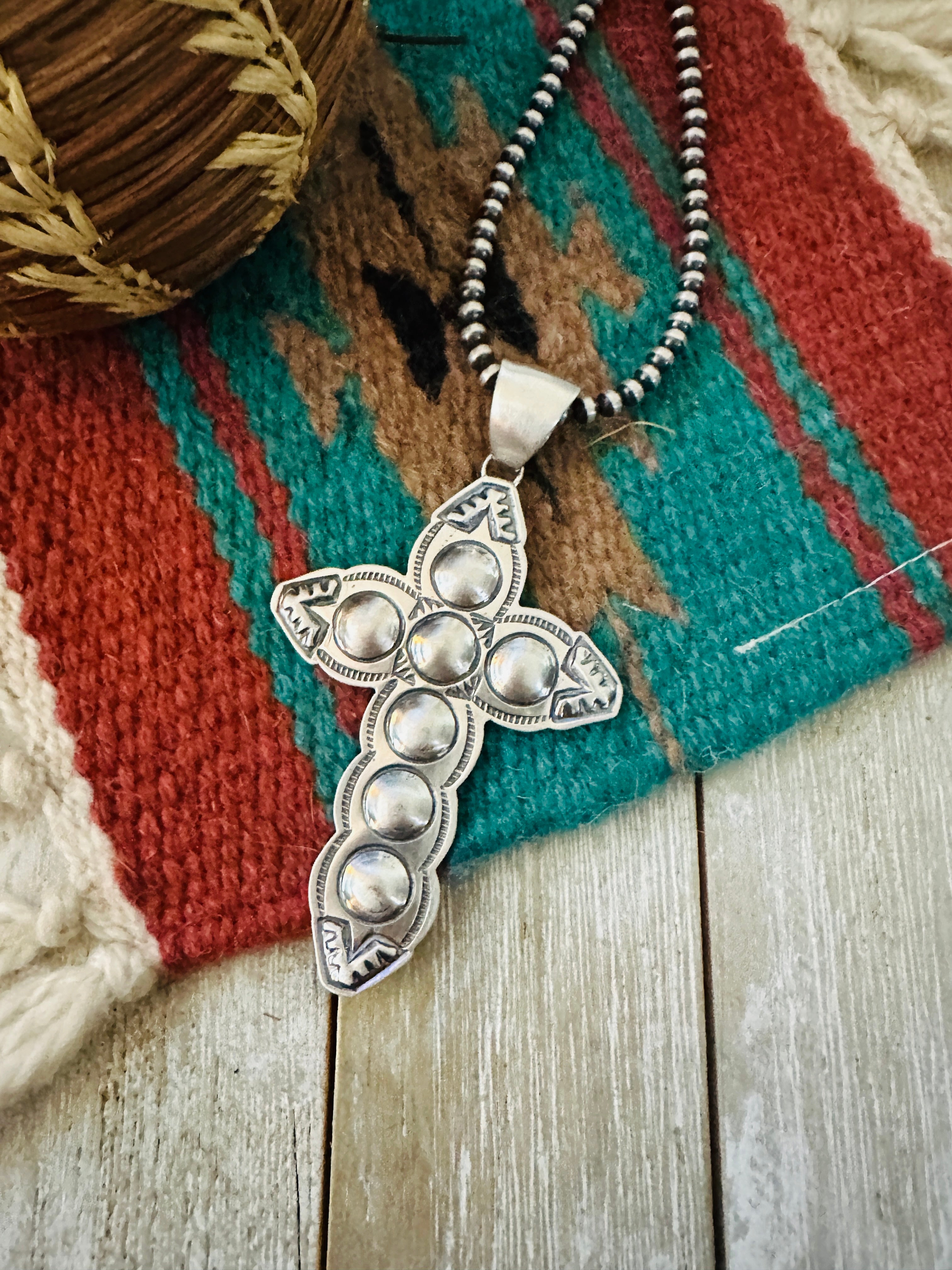 Handcrafted Turquoise & Sterling Silver Cuff Bracelet by Chimney Butte