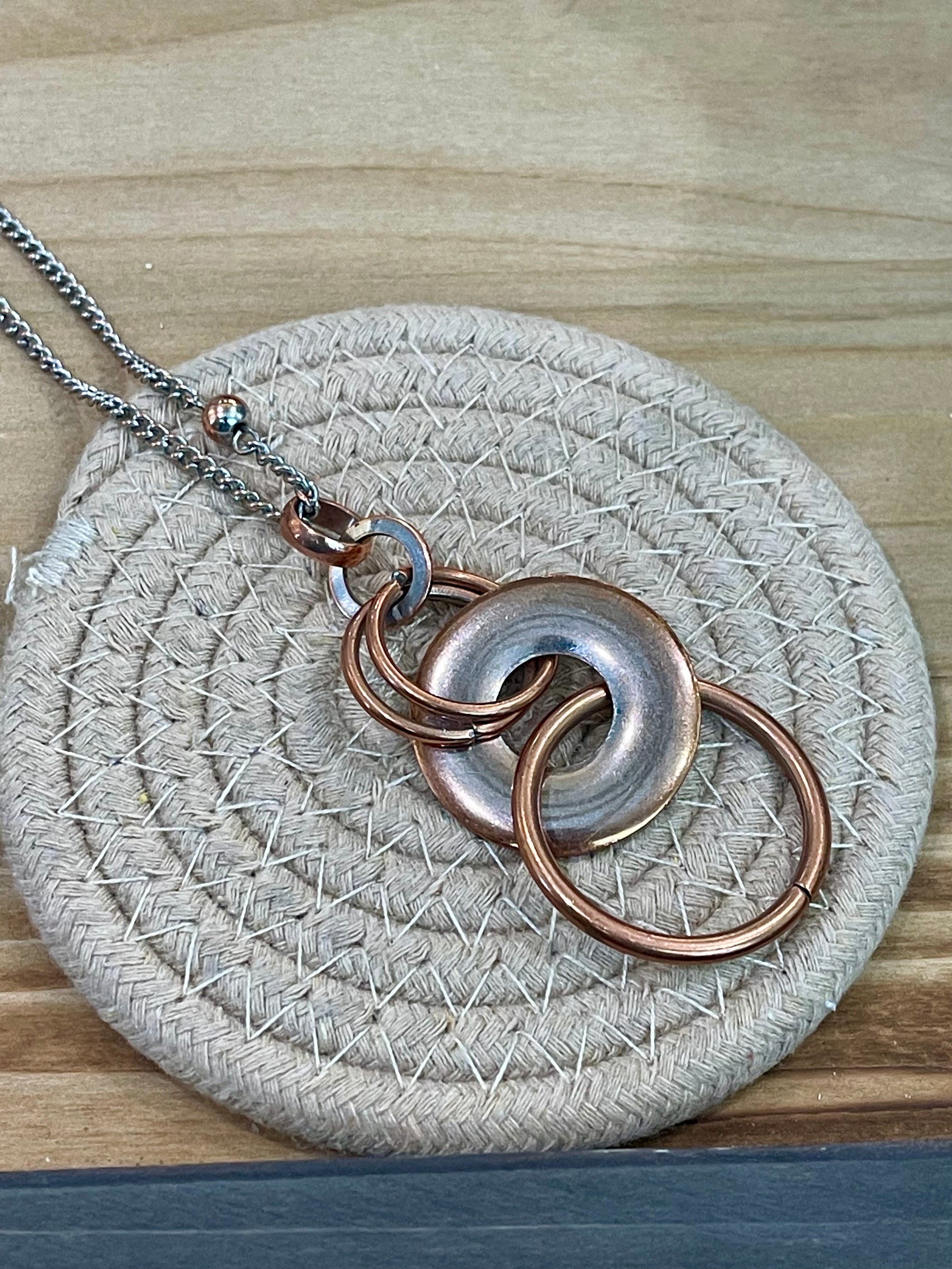 Vintage Handmade Copper Necklace