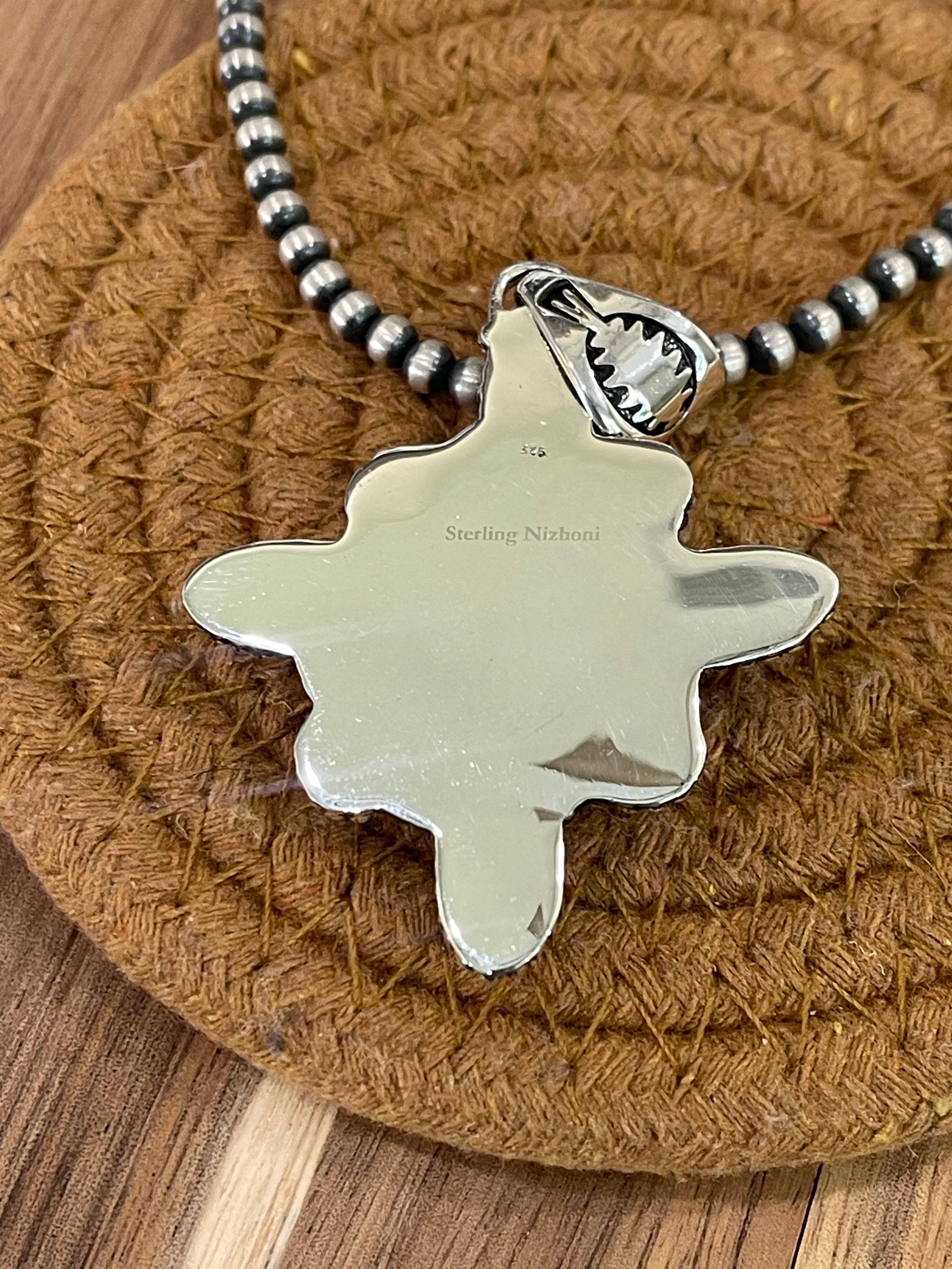 Handcrafted Sterling Silver, Golden Hills & Cz Cluster Pendant