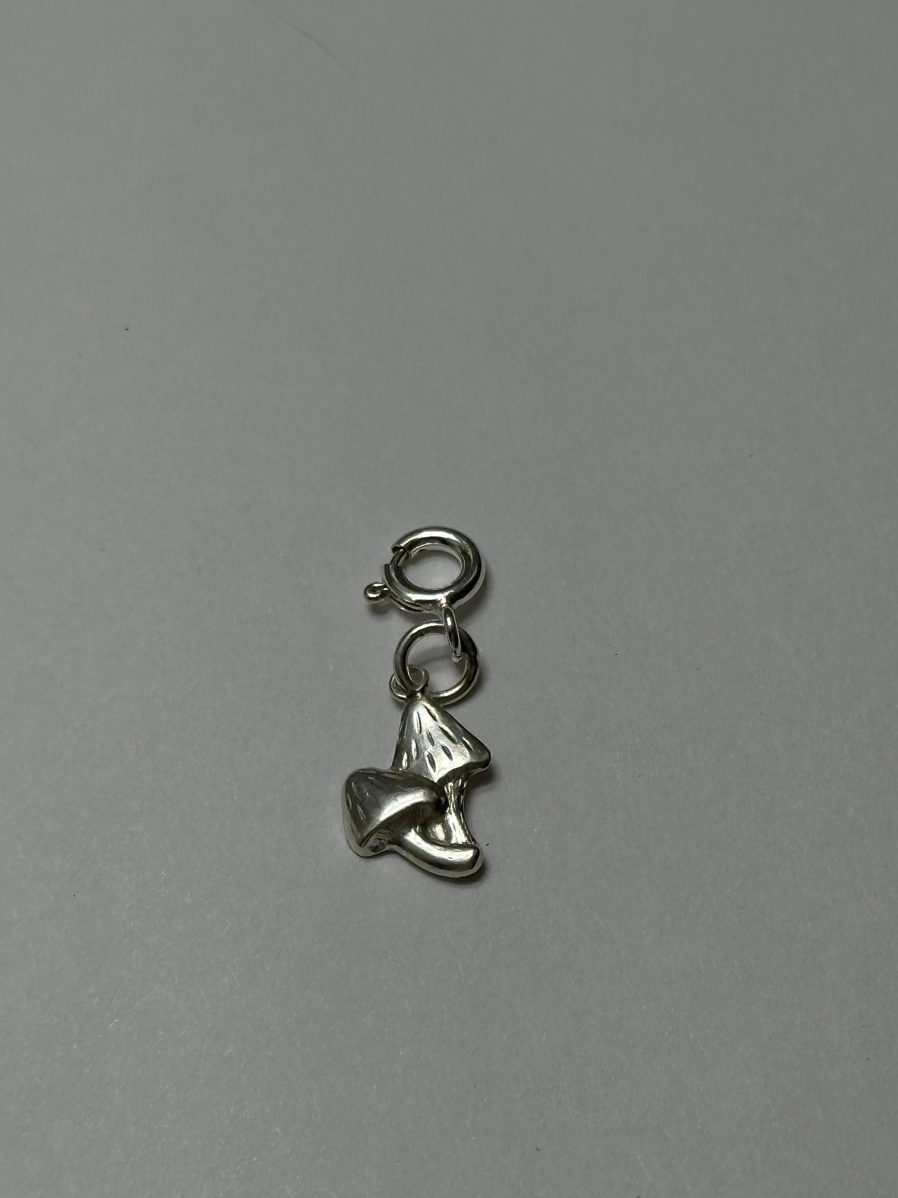 Sterling Silver Mushrooms Charm