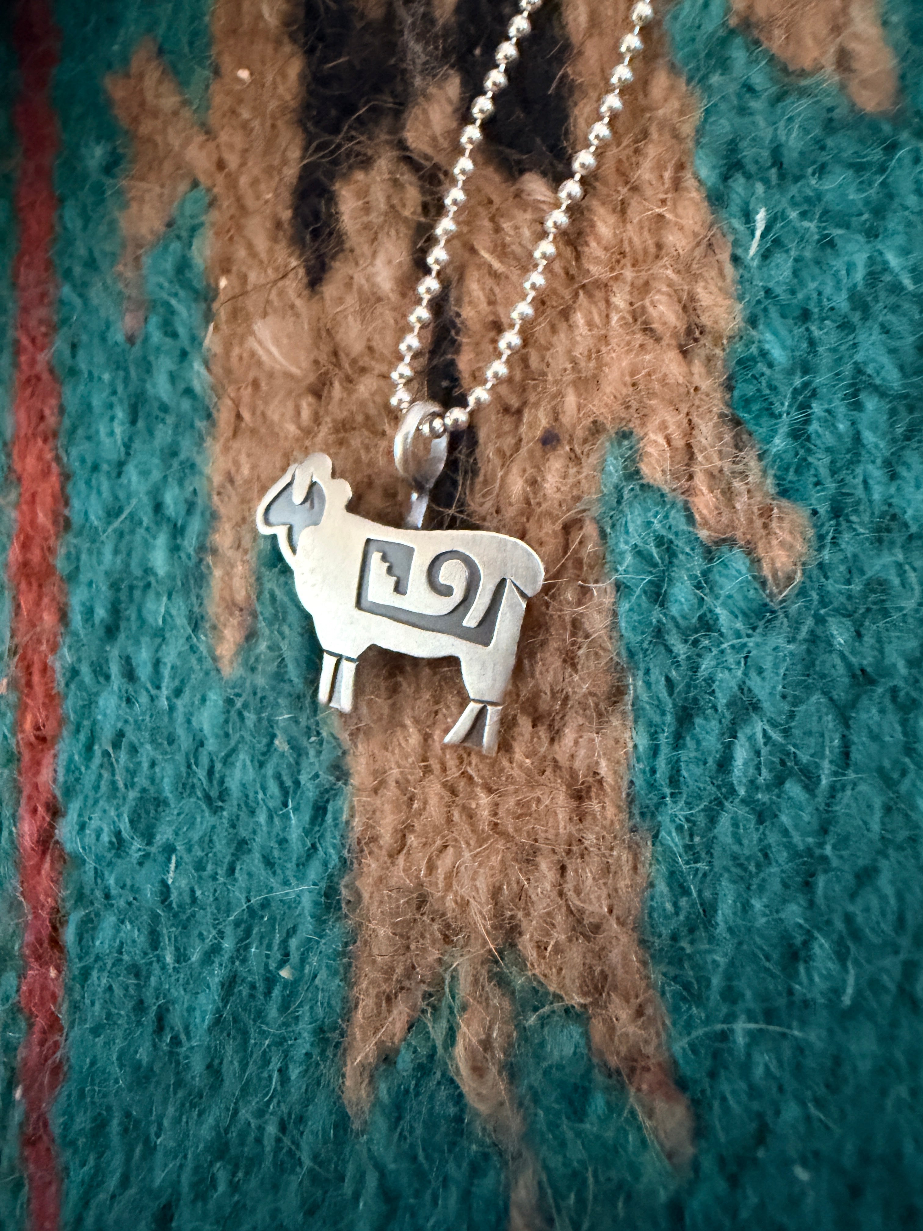 Handcrafted Sterling Silver Sheep Pendant