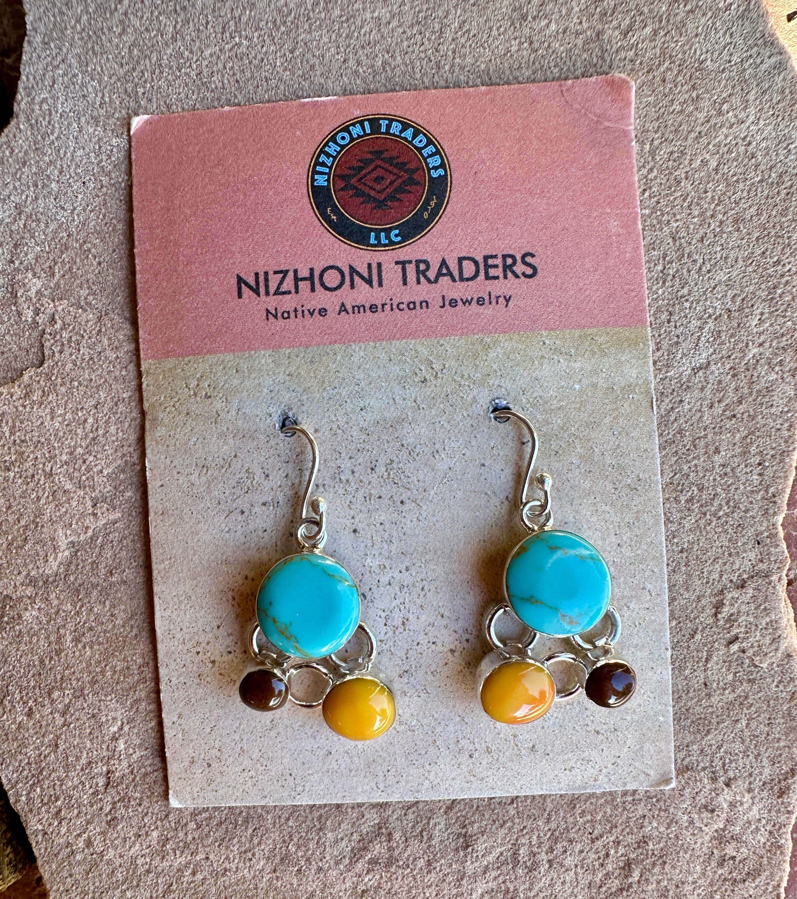 Tejano Circle Earrings on Hook