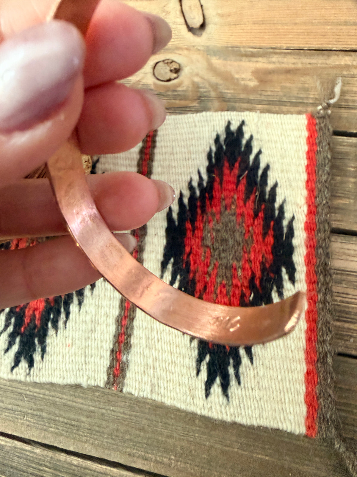 Handcrafted Copper Buffalo Cuff Bracelet