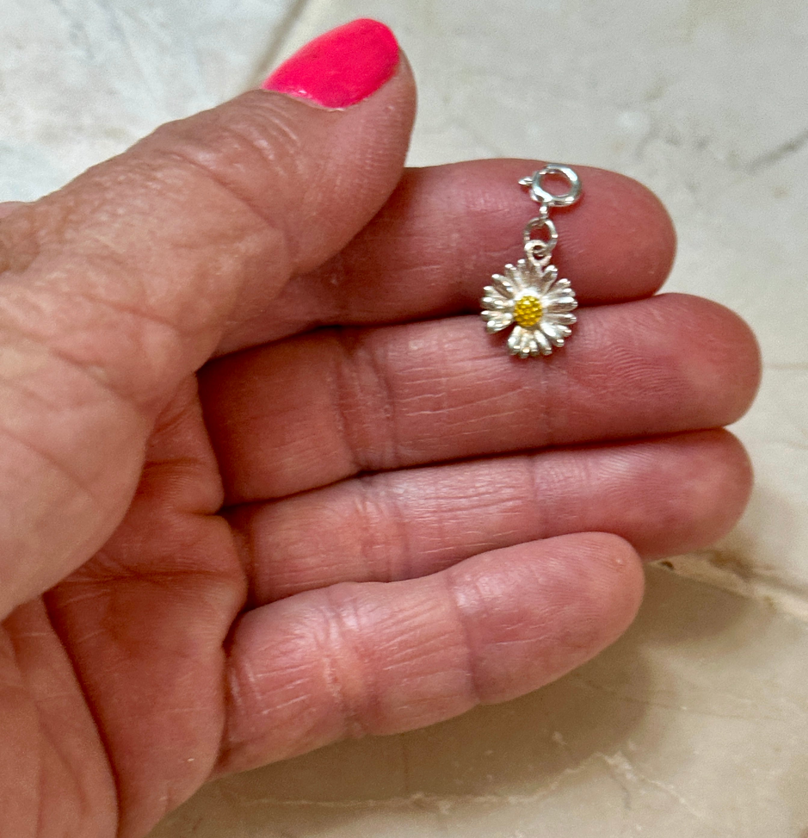 Sterling Silver Daisy Charm