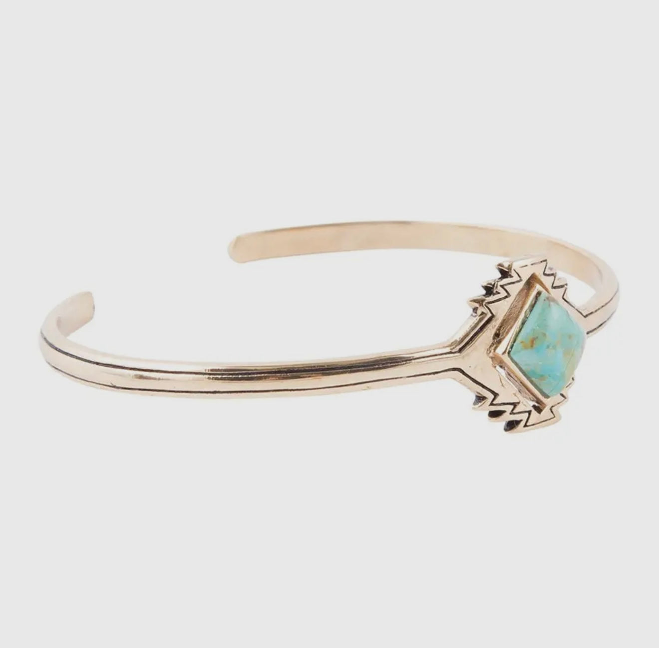 “The Golden Collection” Aztec Cuff Handmade Natural Turquoise Gold Plated Adjustable Bracelet Cuff