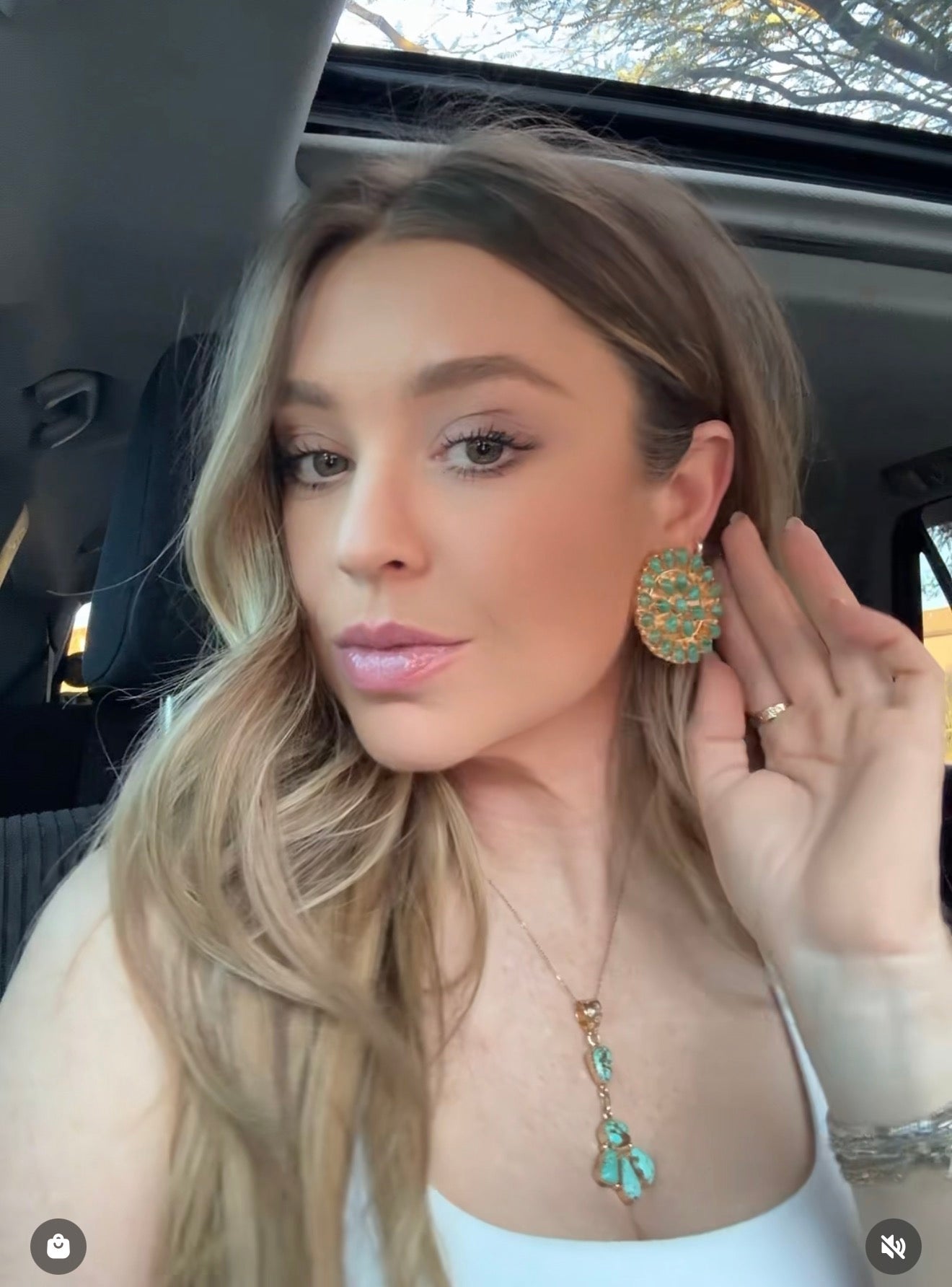 “The Golden Collection” Handmade Number 8 Turquoise with Gold Pendant