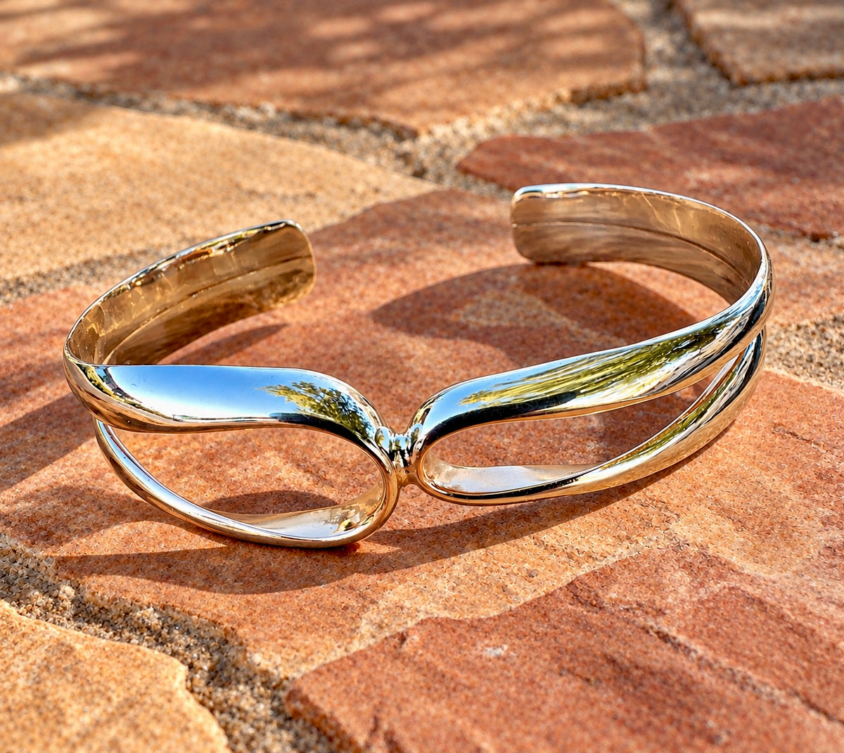 Sterling Silver & Copper Cuff Bracelet