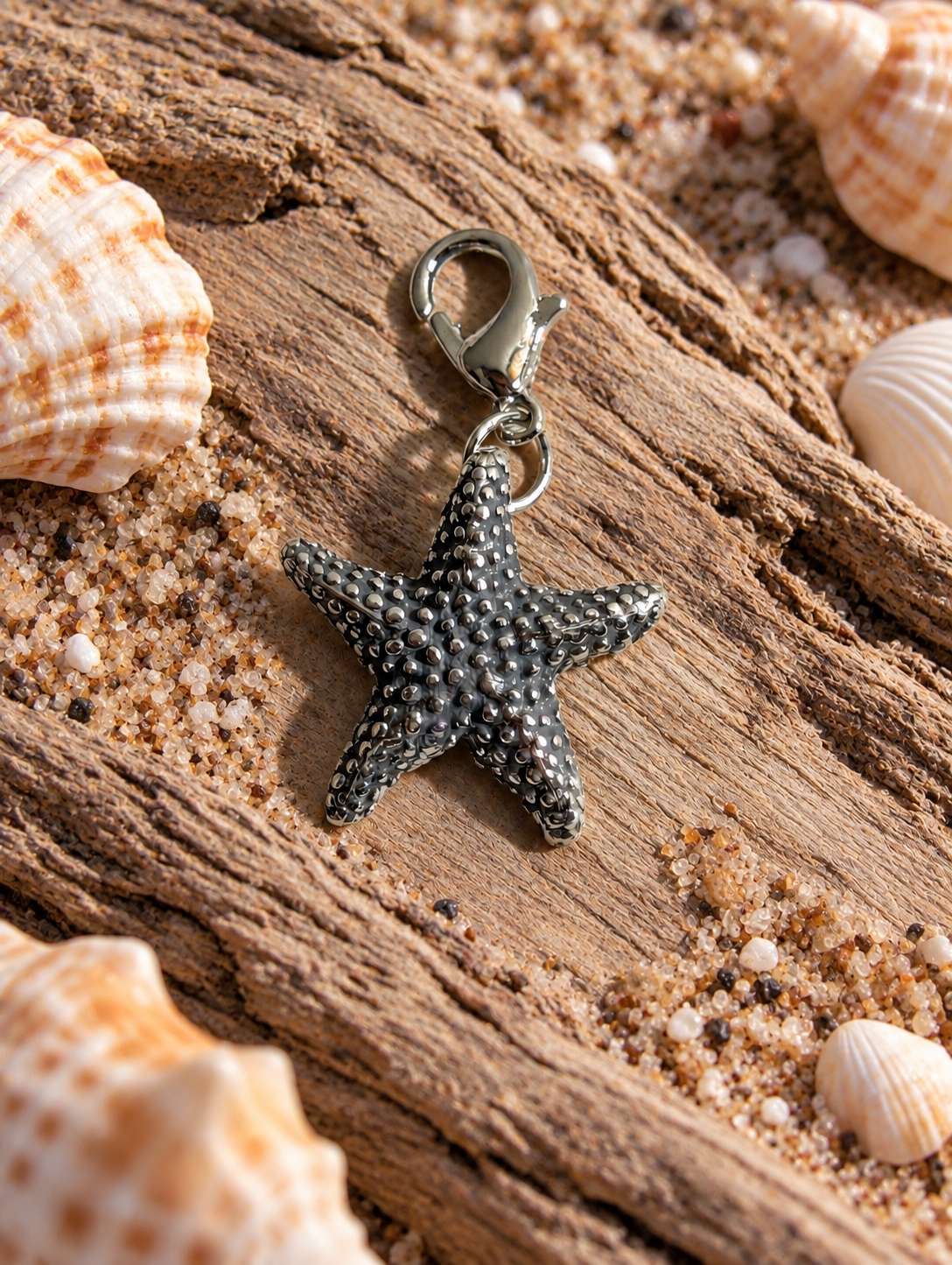 Handcrafted StarFish Ocean Charm Sterling Silver