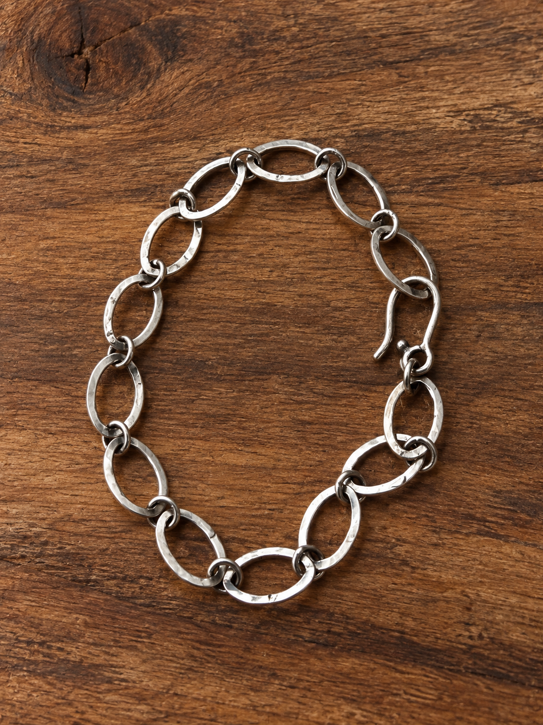 Handmade Beautiful Sterling Silver Link Bracelet 8 inch