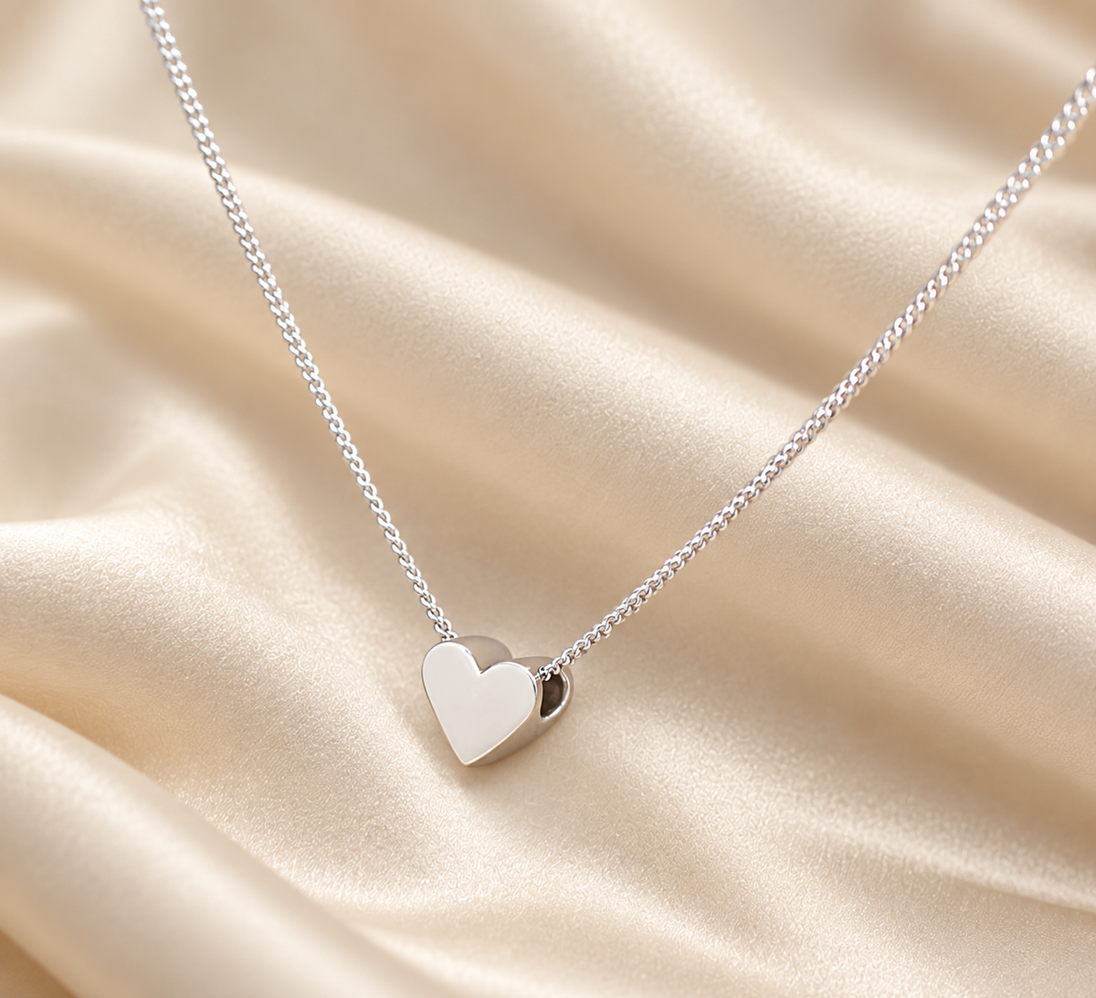 Tiny Heart Sterling Silver Necklace