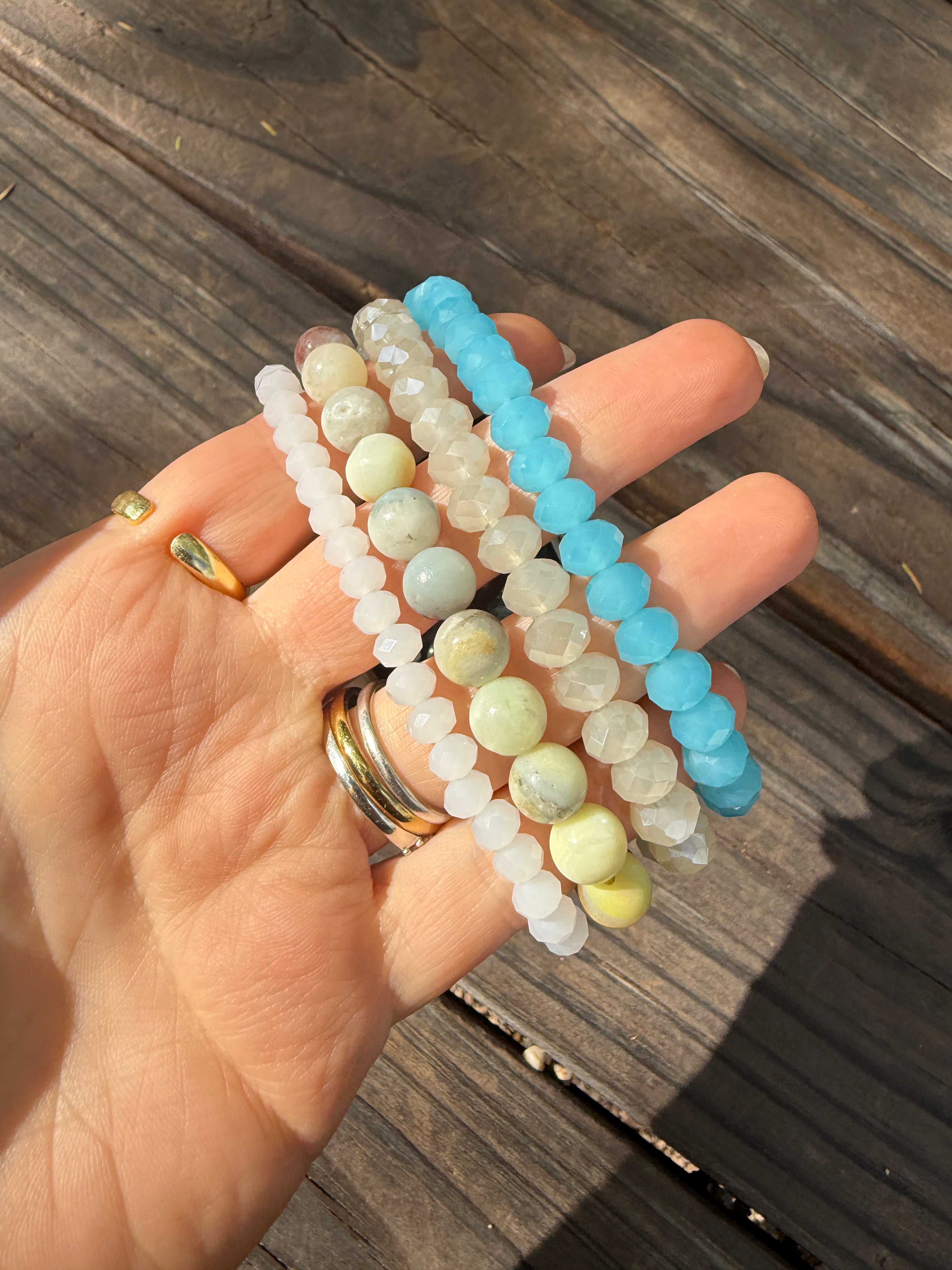 “The Golden Collection” Beaded Watch Band