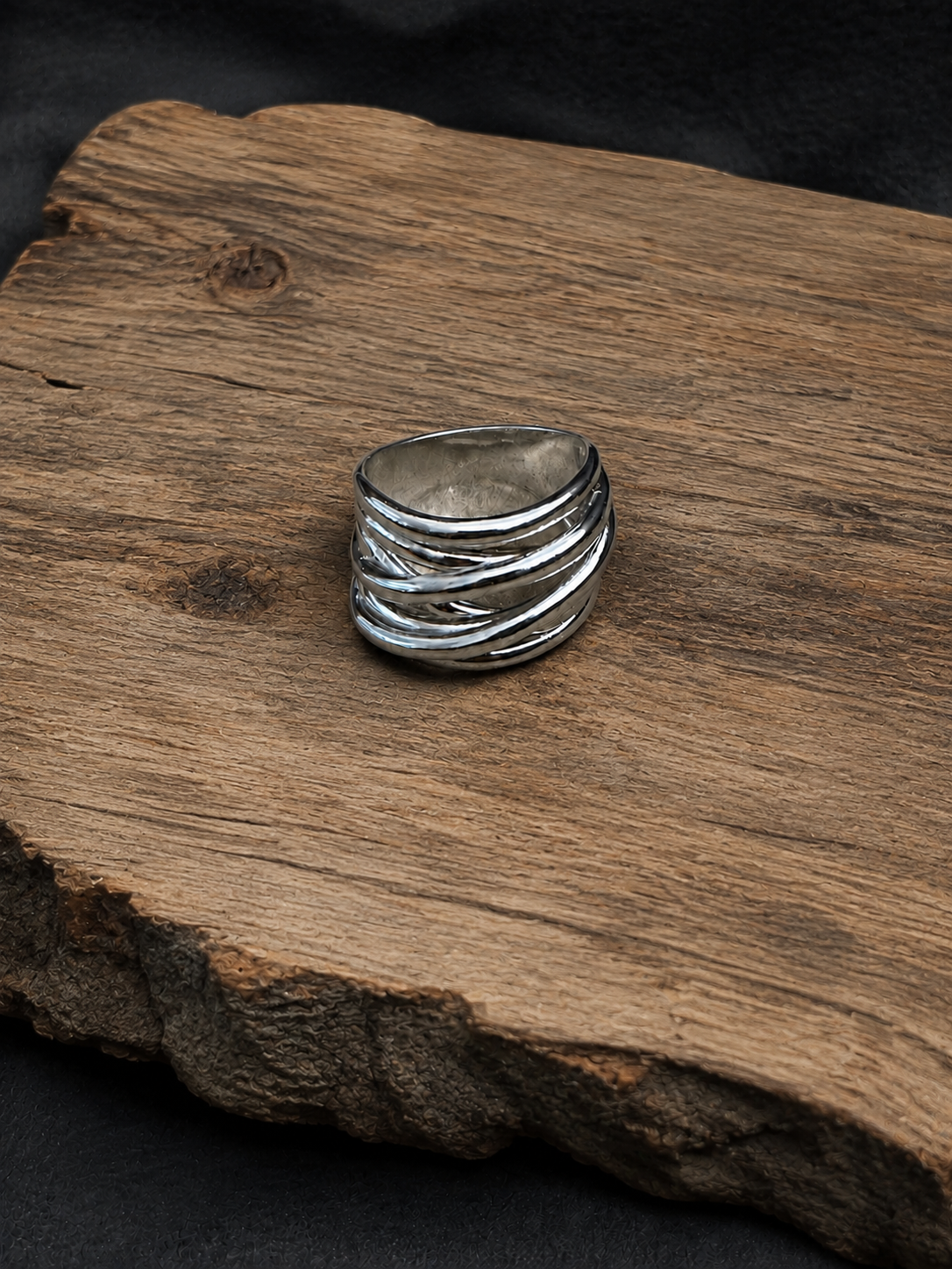 Sterling Silver Layered Stacking Ring