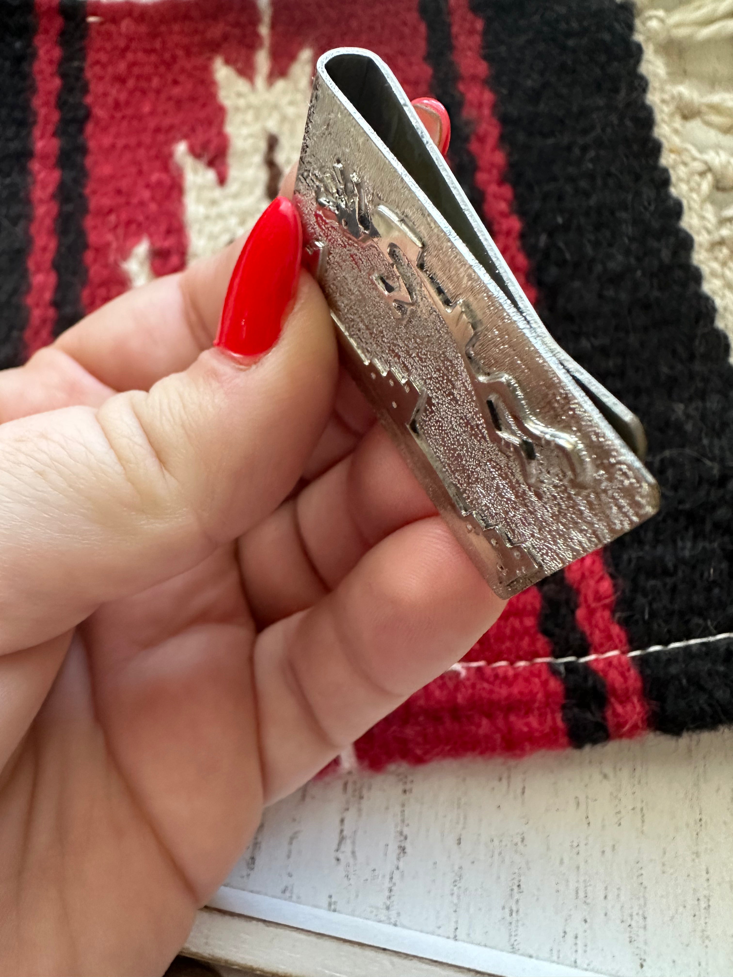 Handcrafted Kokopelli Sterling Silver Money Clip