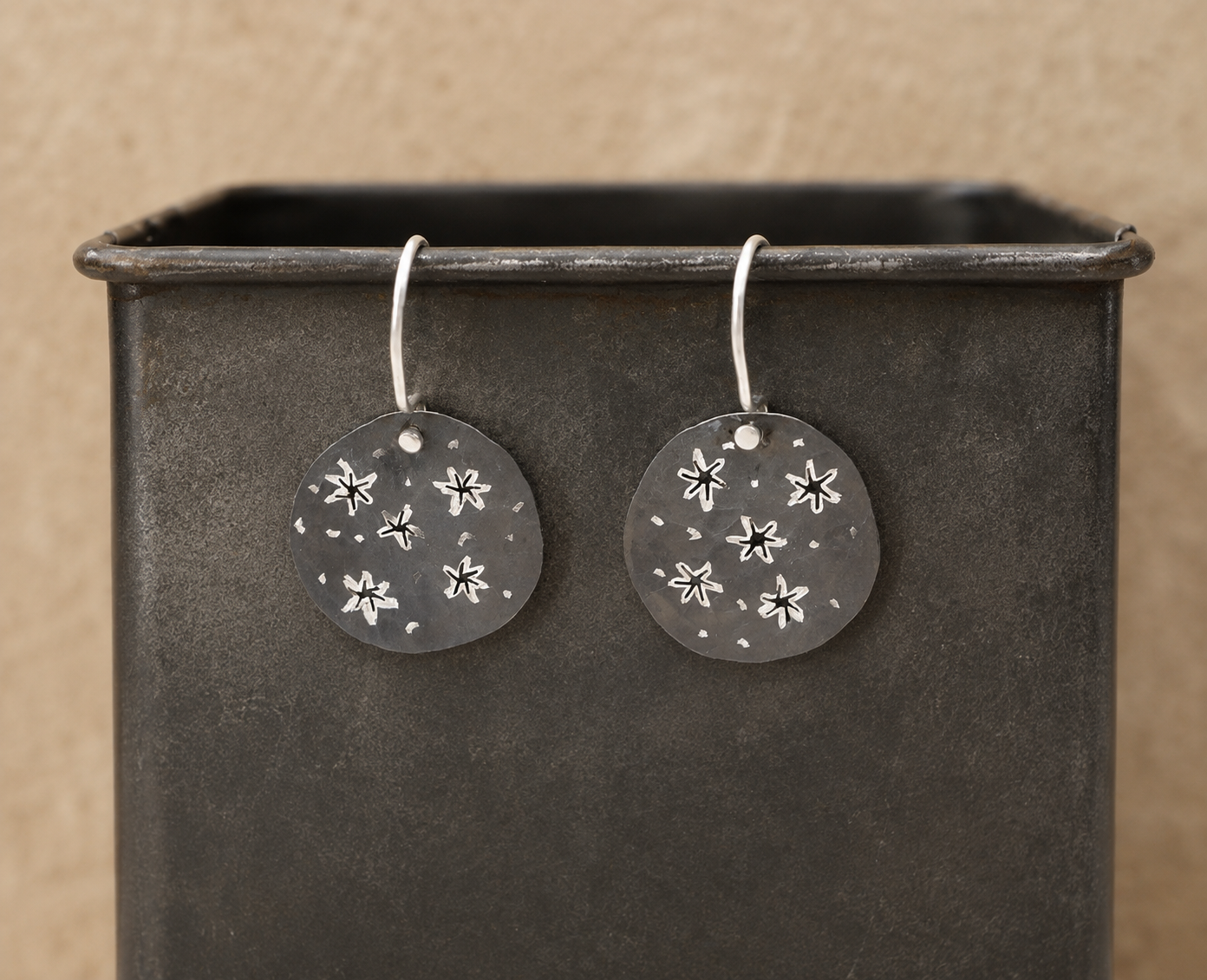Night Sky Sterling Silver Earrings