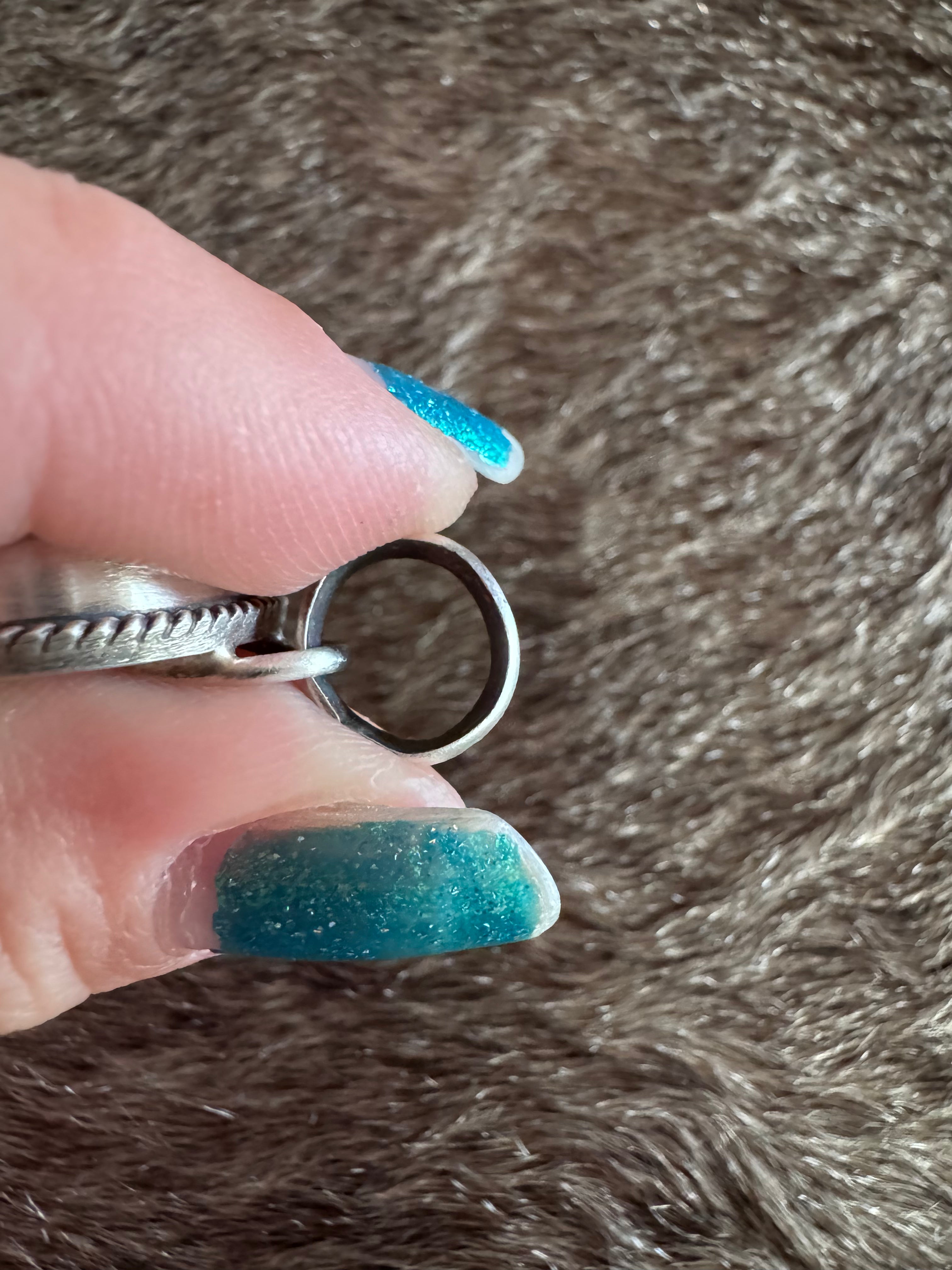 Handmade Sterling Silver Armenian Turquoise Pendant by Roaming Buffalo