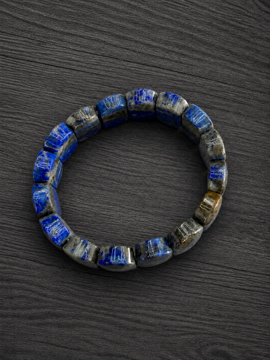 Lapis Beaded Stretch Bracelet✅