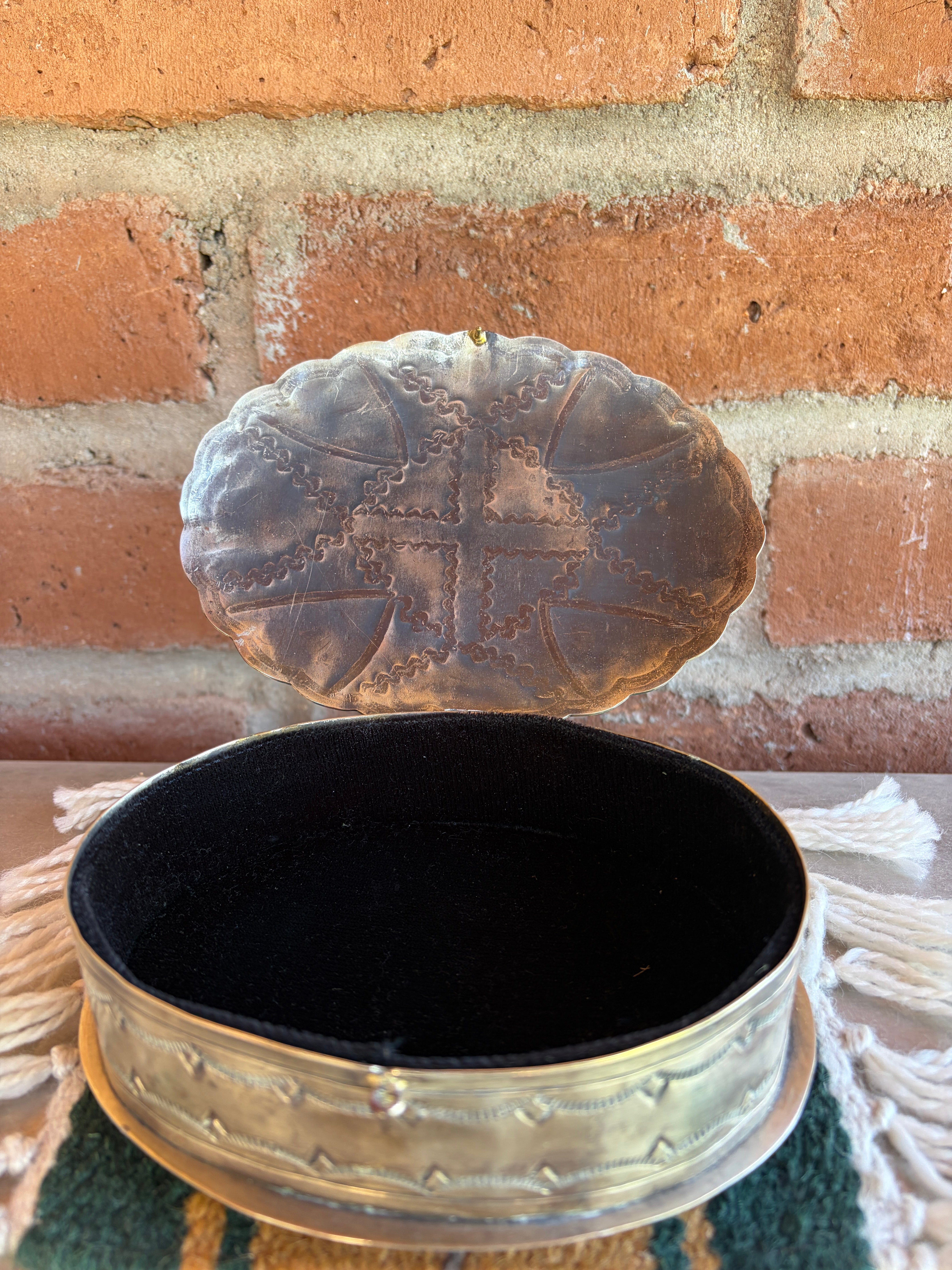Handmade German Silver Trinket Box