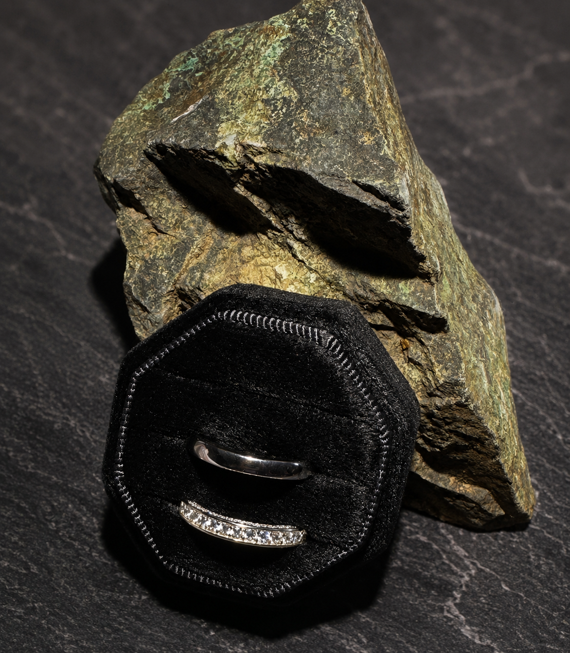 Sterling Silver CZ Set of 2 Rings