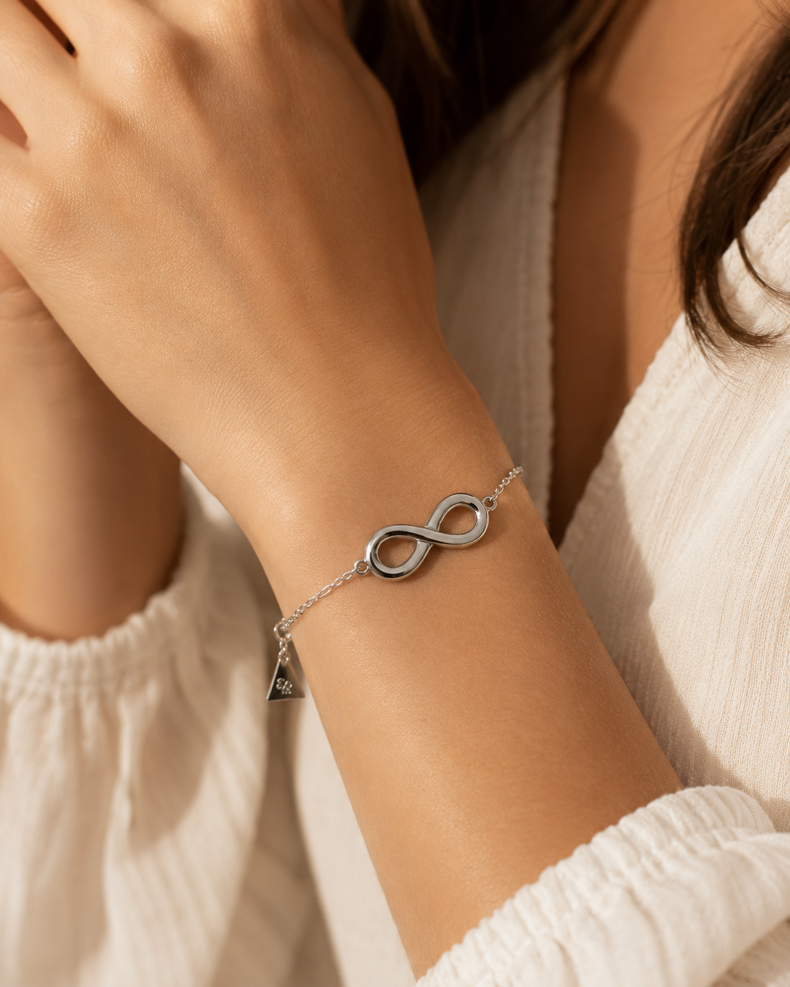 Delicate Infinity Bracelet Sterling Silver