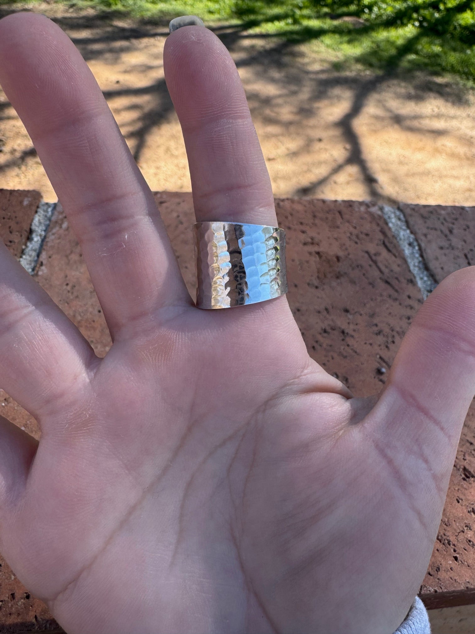 Paige Wallace Turquoise & Sterling Silver Adjustable Ring